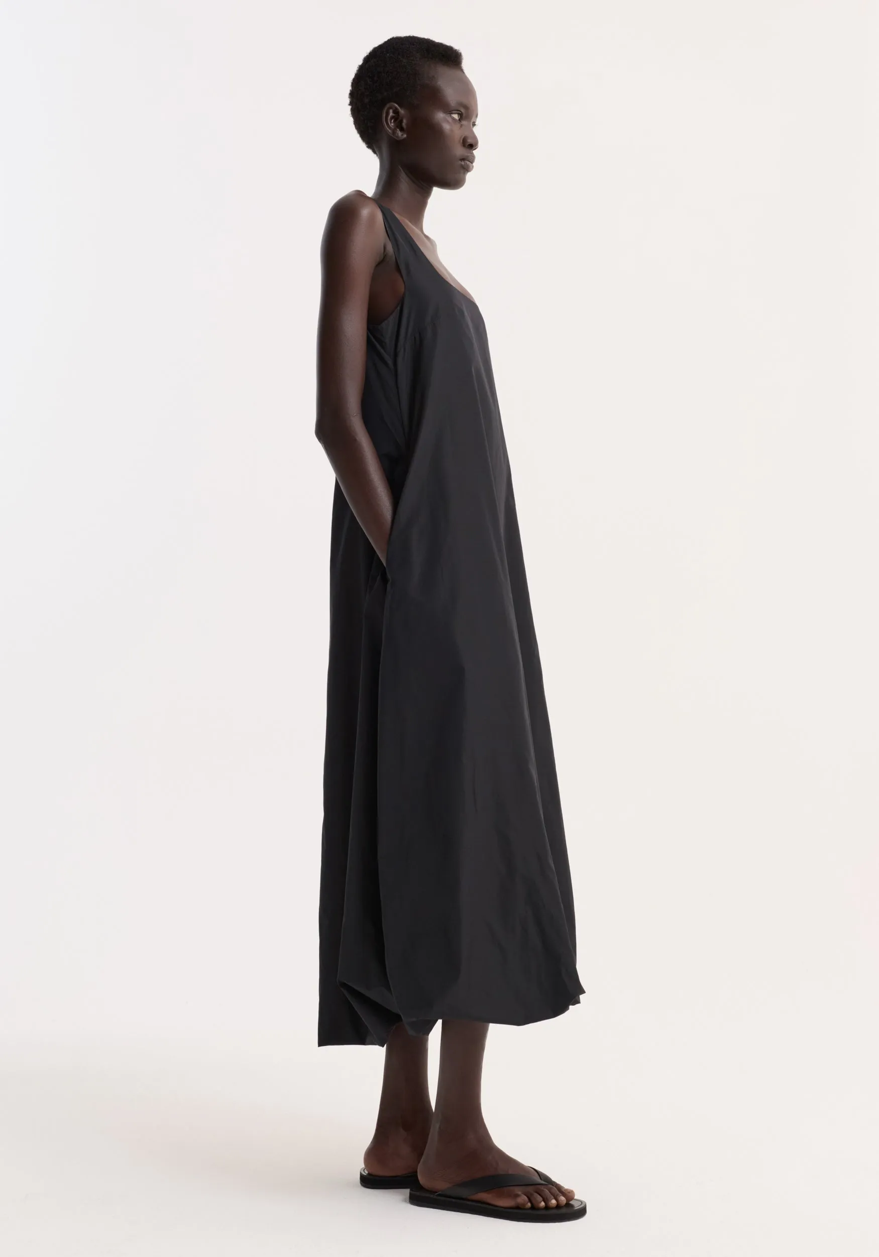 Technical volume dress | black sold by Rohe product image thumbnail 4