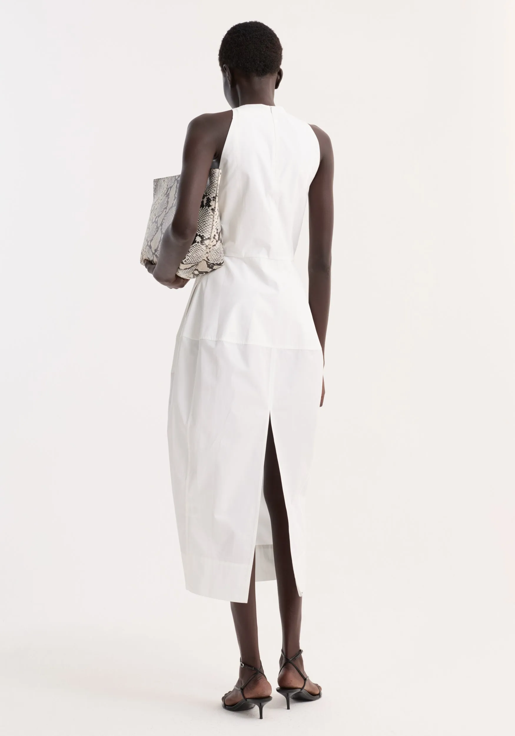 Sculptural poplin dress | optic white sold by Rohe product image thumbnail 5