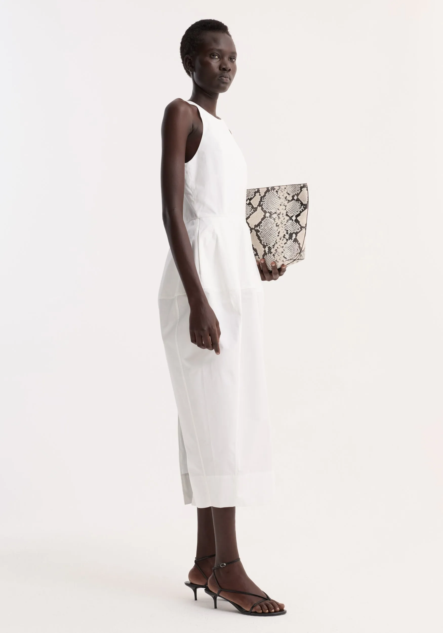 Sculptural poplin dress | optic white sold by Rohe product image thumbnail 4