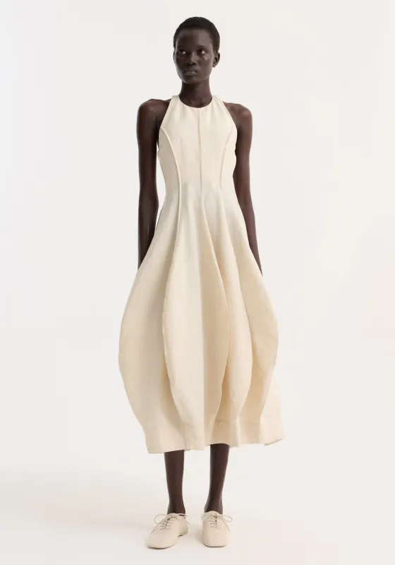 Open back tulip dress | butter made by Rohe