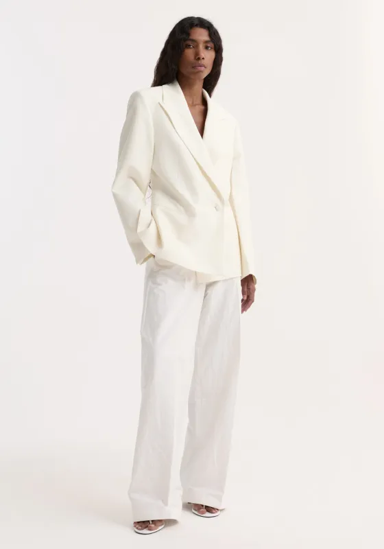 Hourglass shaped blazer | off white made by Rohe