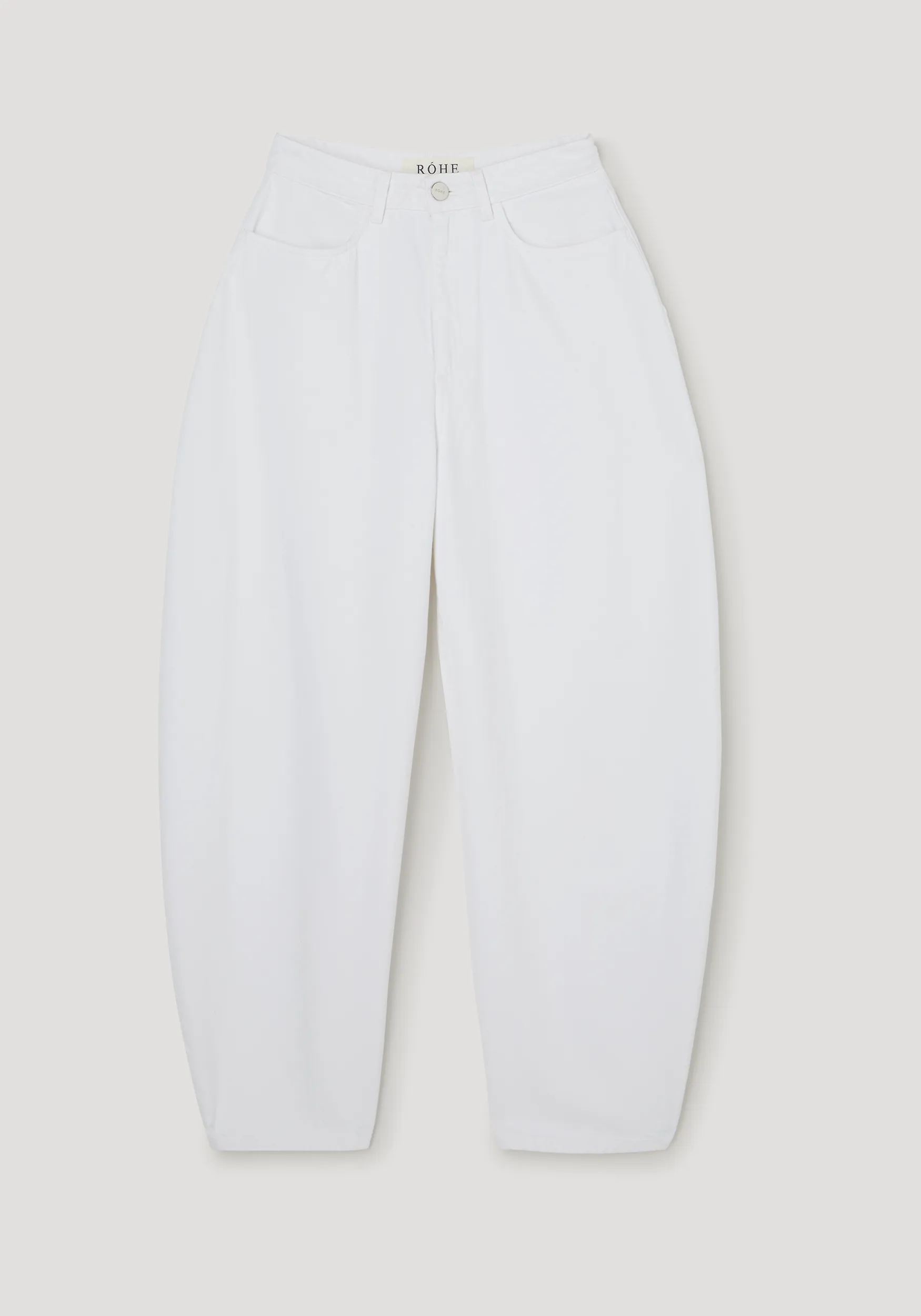 Sculptural denim trousers | optic white sold by Rohe product image thumbnail 5