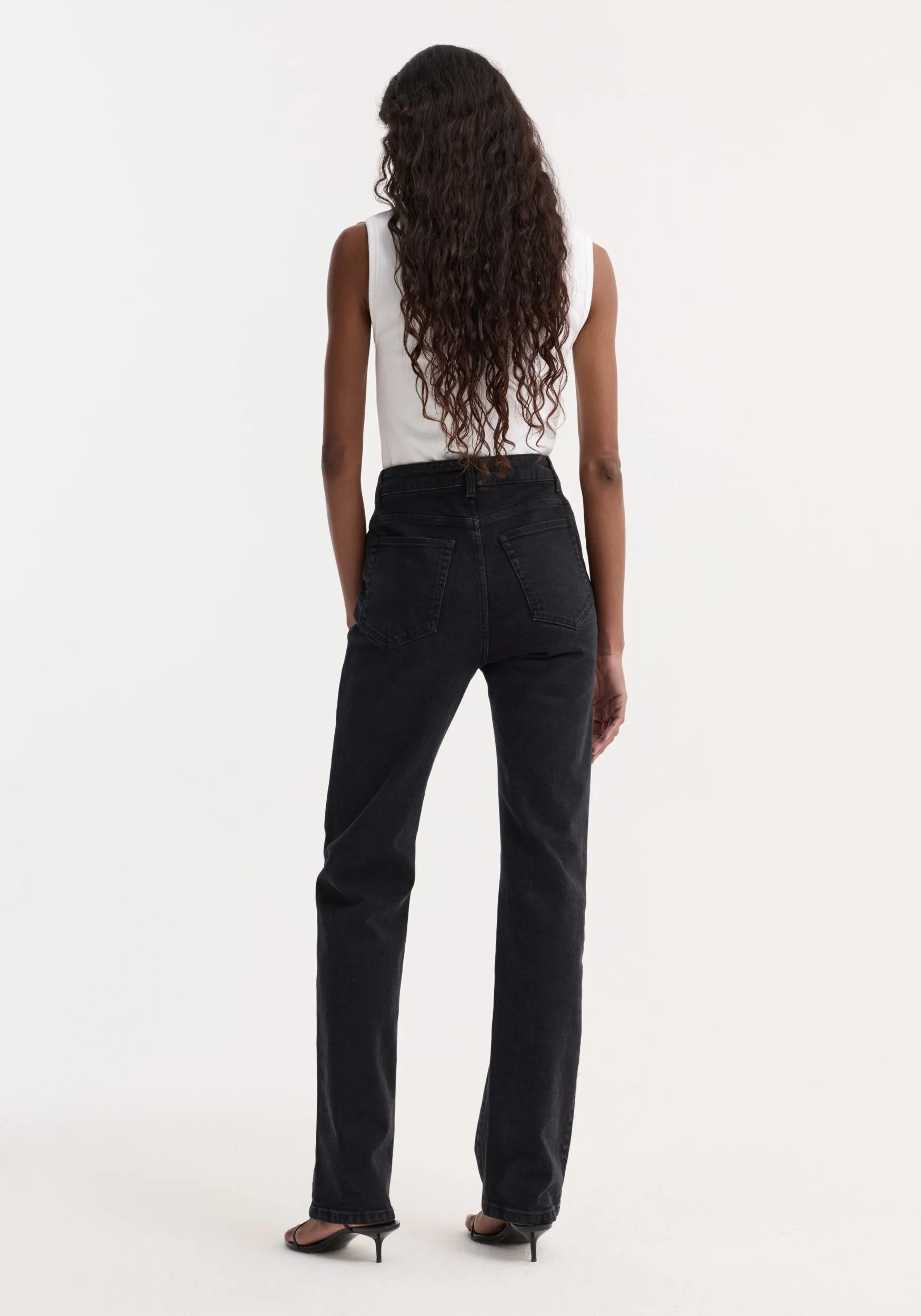 Lino - High-rise straight denim | black sold by Rohe product image thumbnail 3