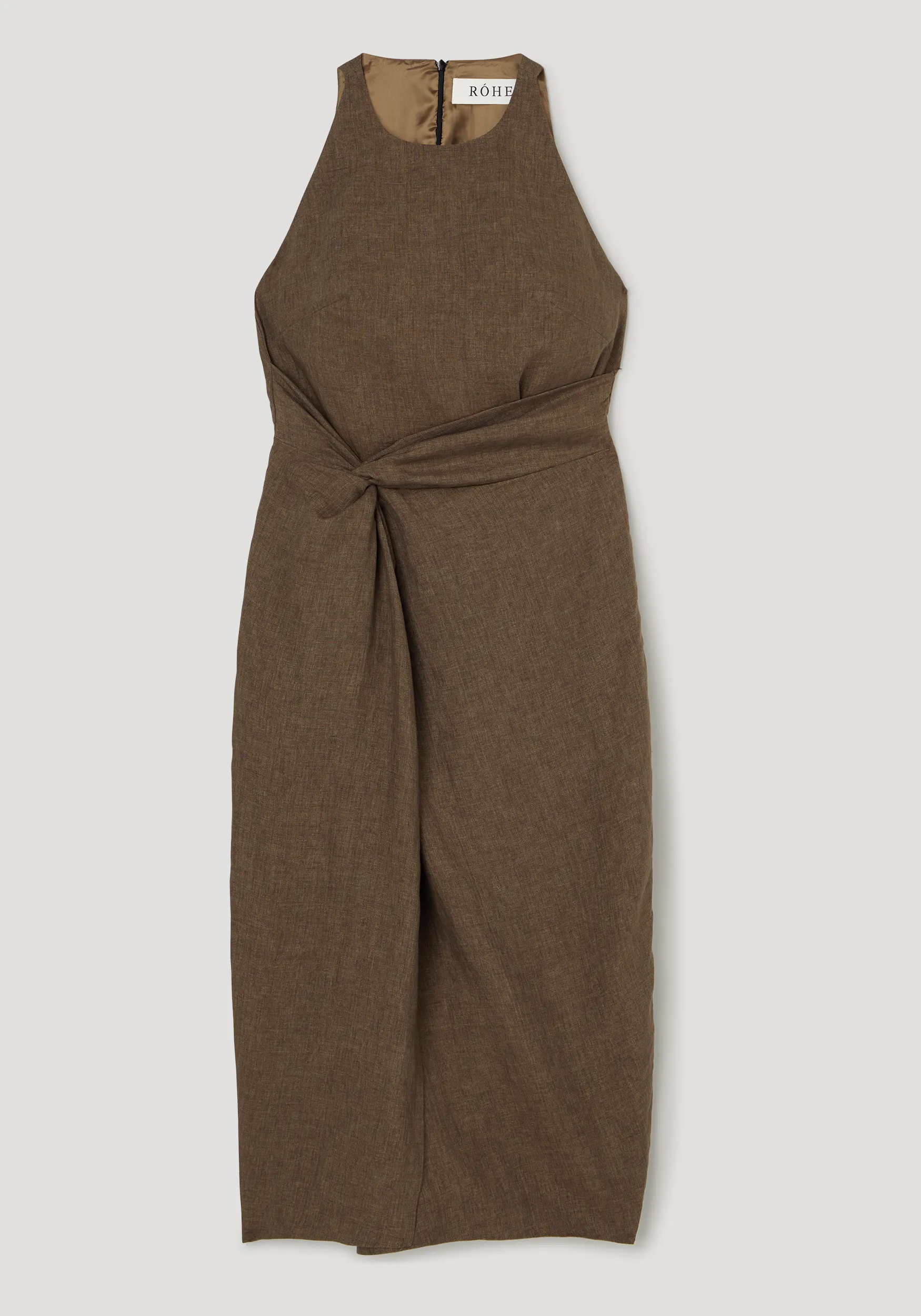 Sarong dress | brown melange sold by Rohe product image thumbnail 5