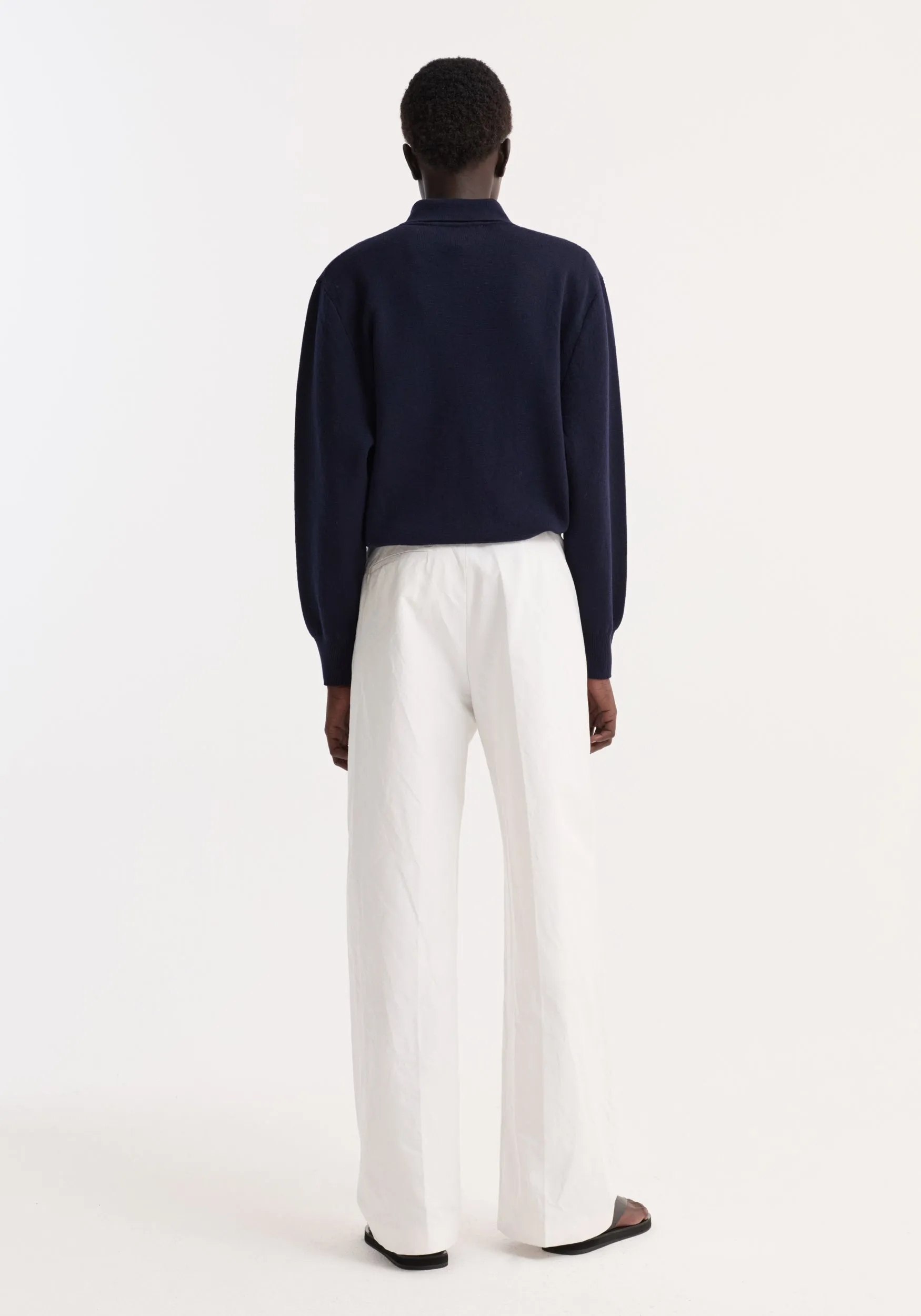 Merino wool polo | navy sold by Rohe product image thumbnail 4
