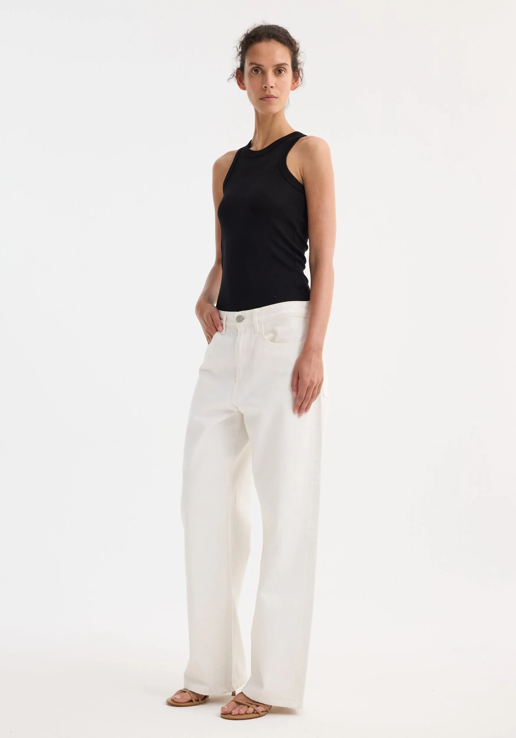 Signature baggy fit denim | optic white sold by Rohe product image thumbnail 4