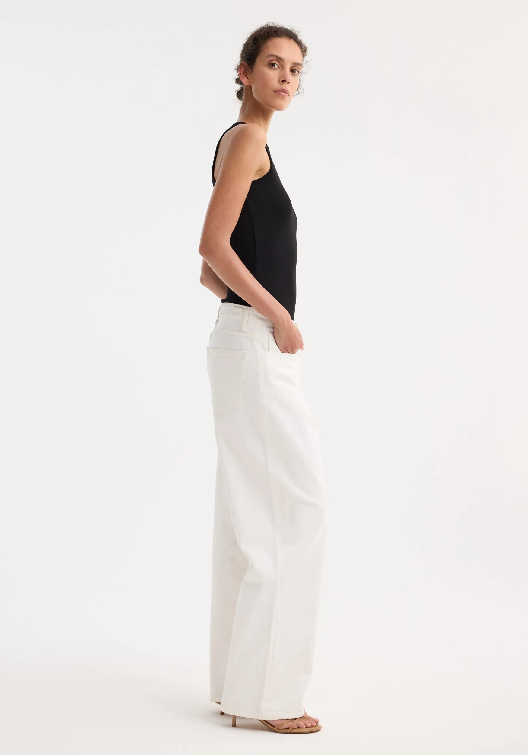 Signature baggy fit denim | optic white sold by Rohe product image thumbnail 2