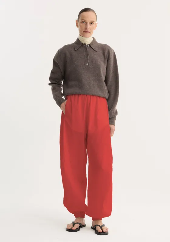 Balloon track pants | red made by Rohe