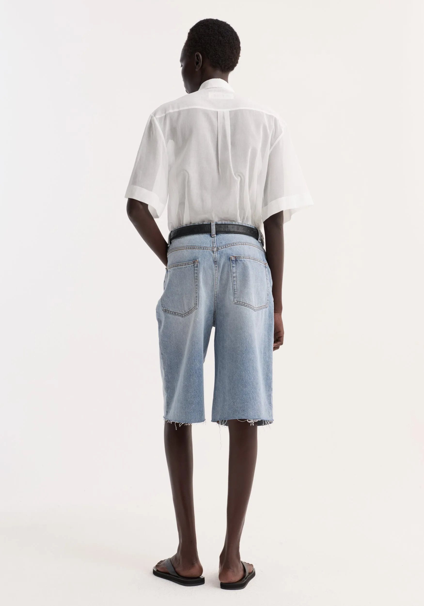 Embroidered muslin shirt | optic white sold by Rohe product image thumbnail 5