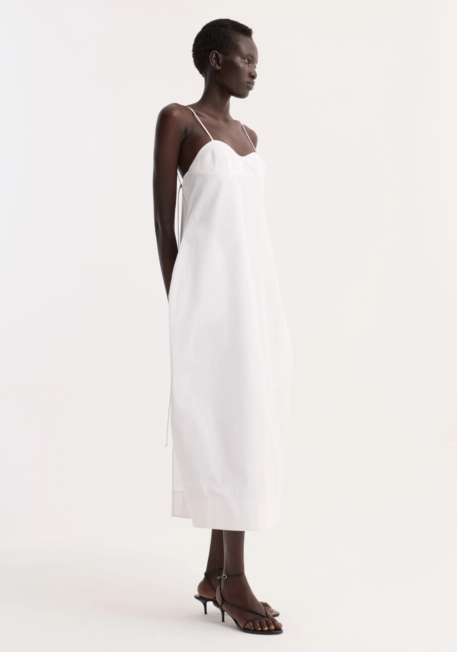Bustier volume dress | optic white sold by Rohe product image thumbnail 4