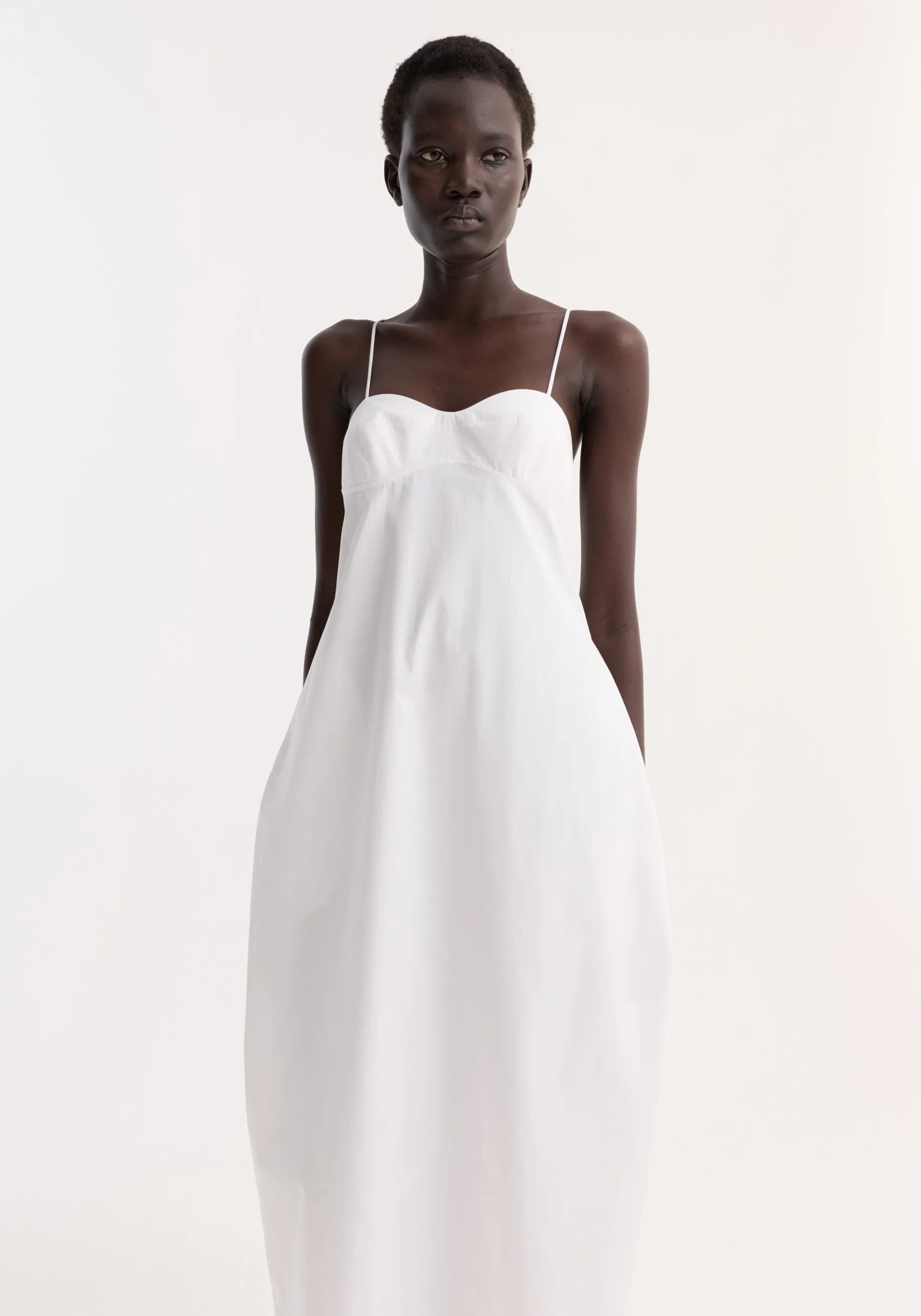 Bustier volume dress | optic white sold by Rohe product image thumbnail 2