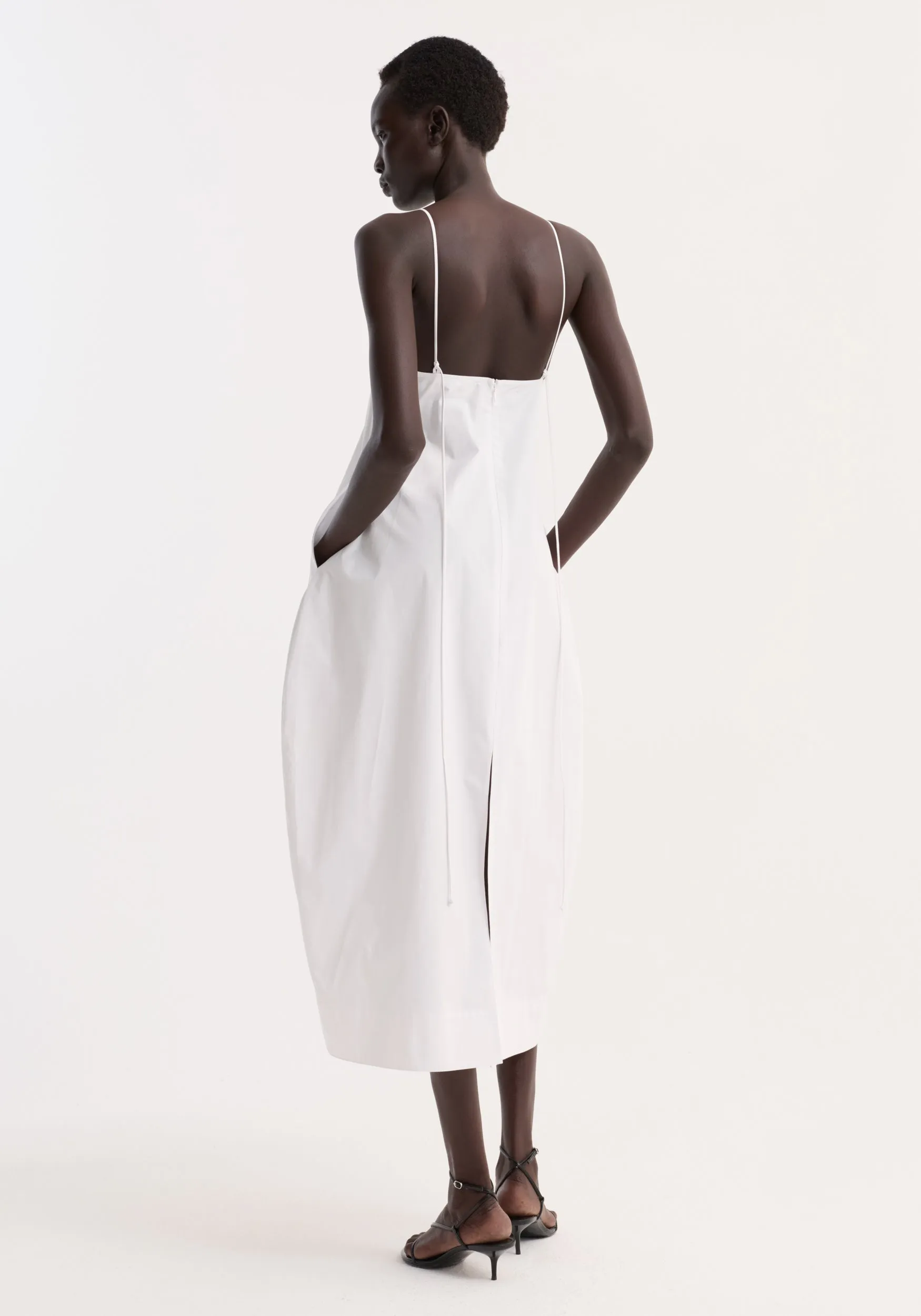 Bustier volume dress | optic white sold by Rohe product image thumbnail 5