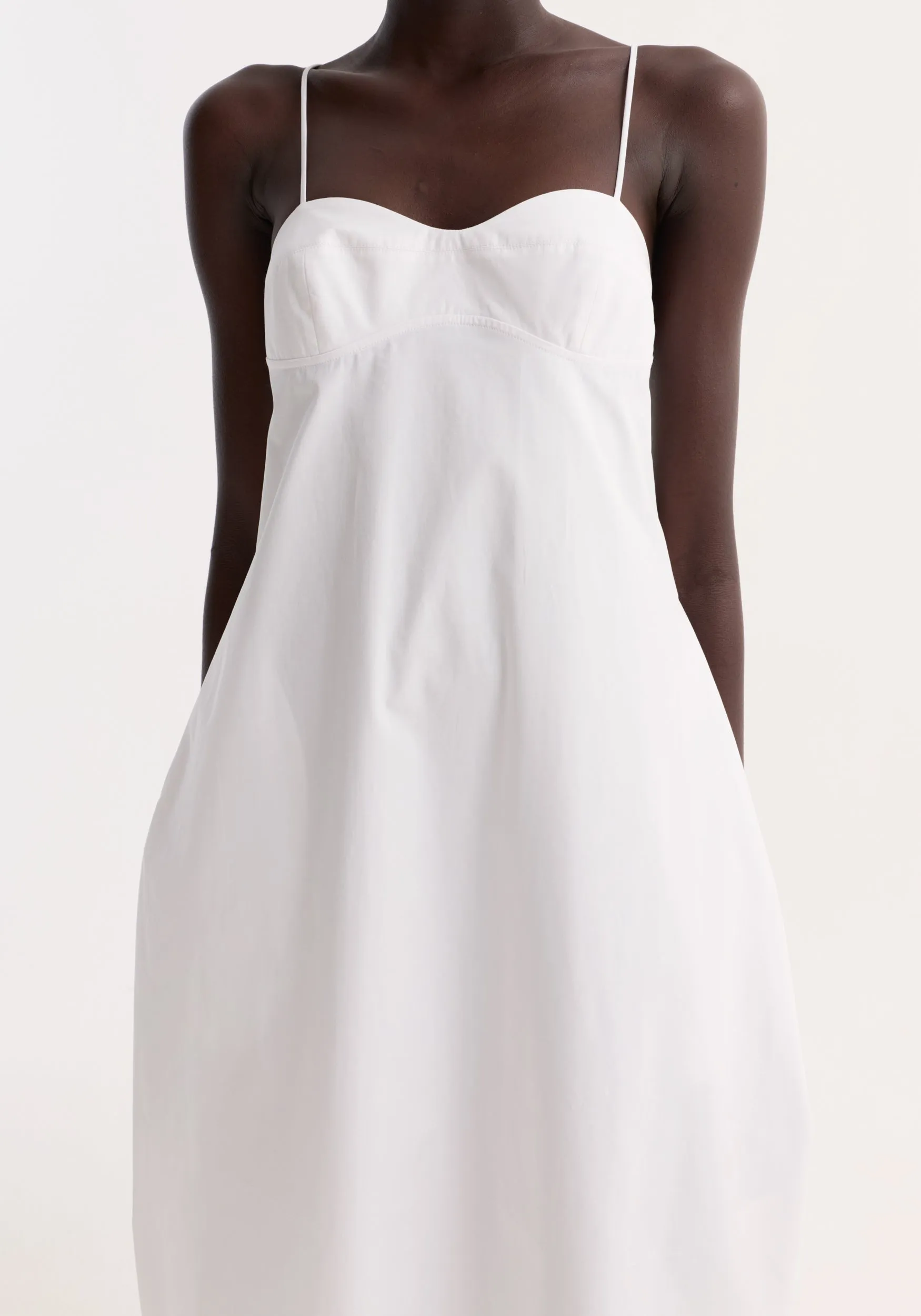 Bustier volume dress | optic white sold by Rohe product image thumbnail 3