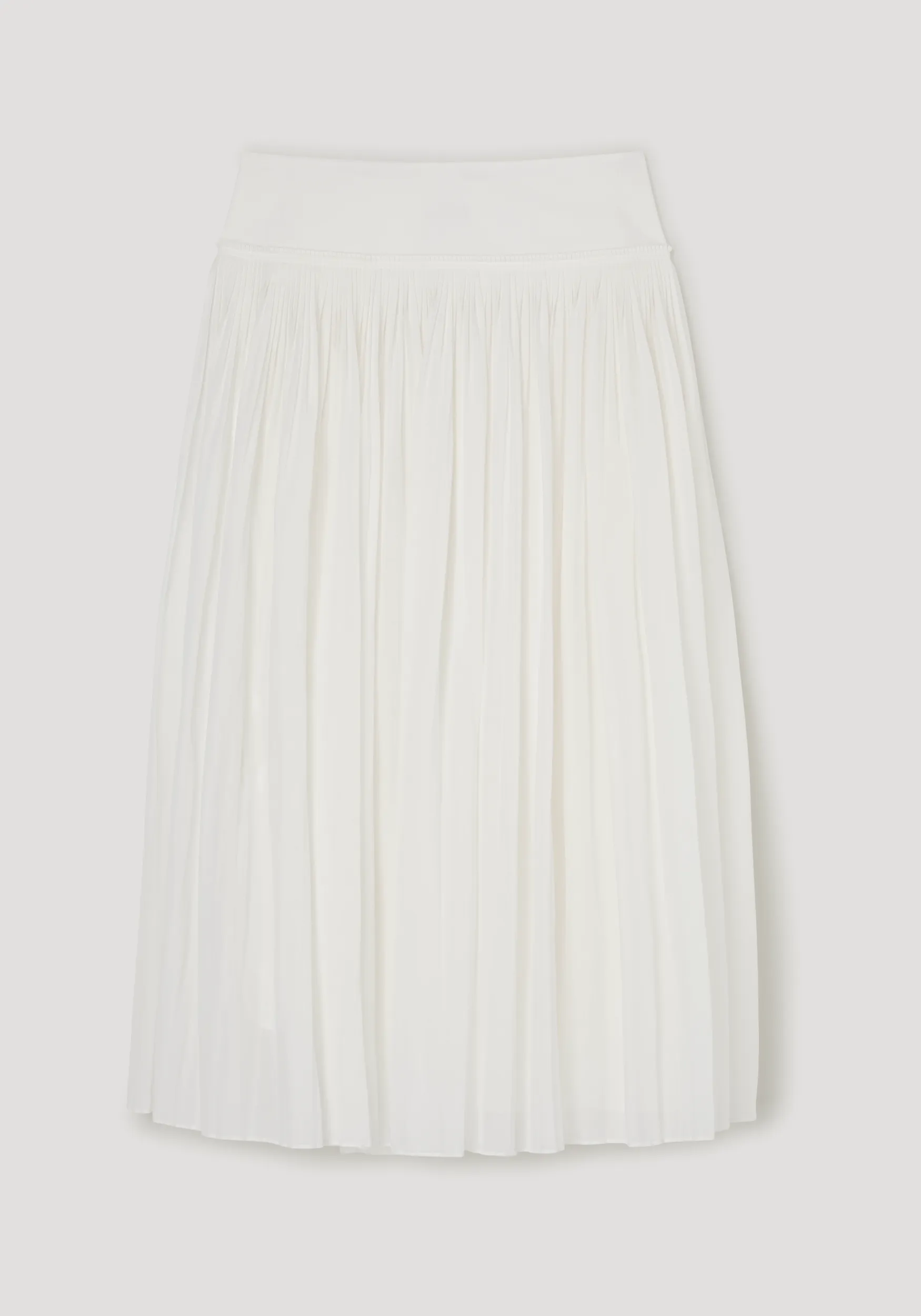 Pleated cotton muslin skirt | optic white sold by Rohe product image thumbnail 5