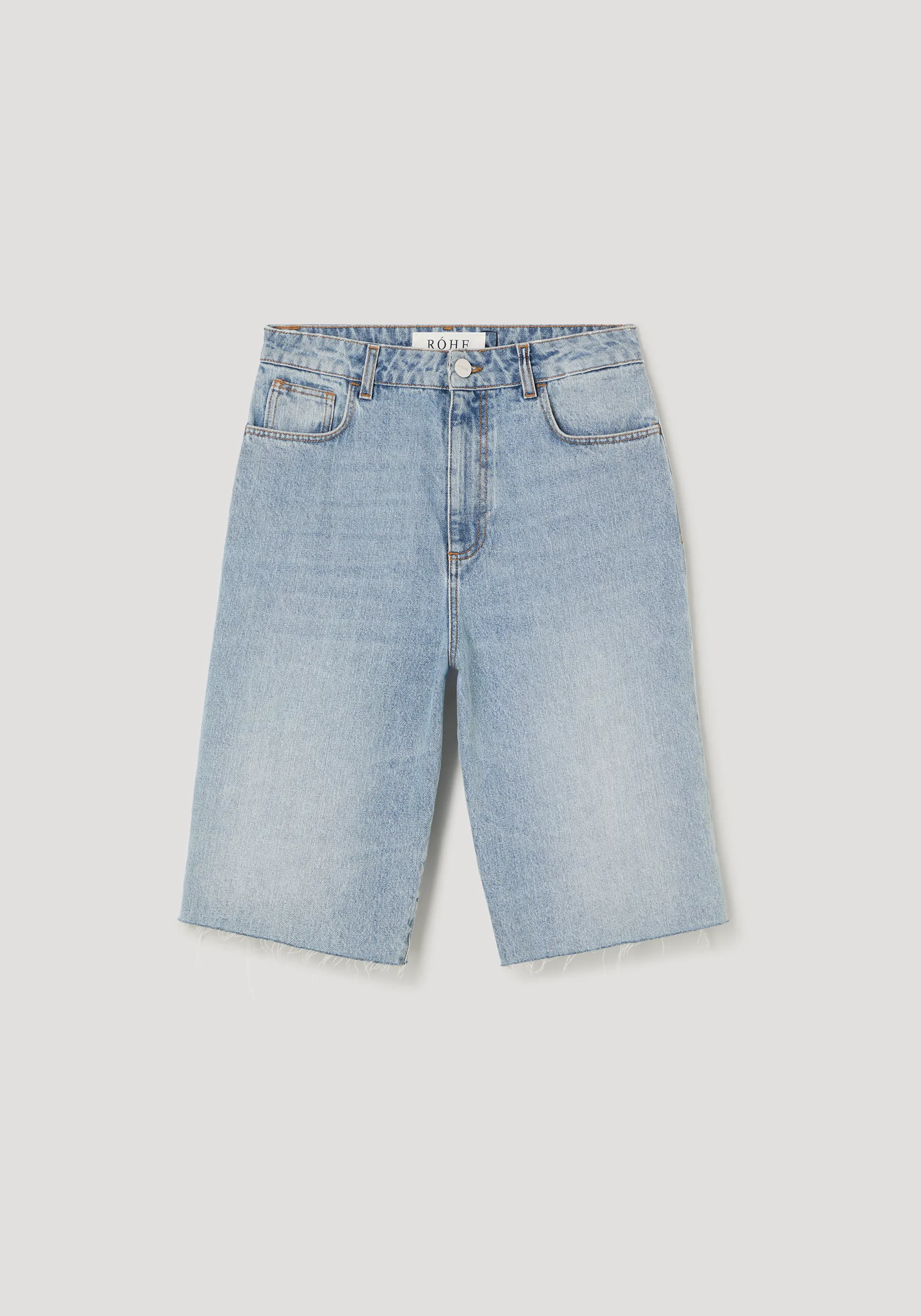 Baggy fit denim shorts | classic blue sold by Rohe product image thumbnail 5
