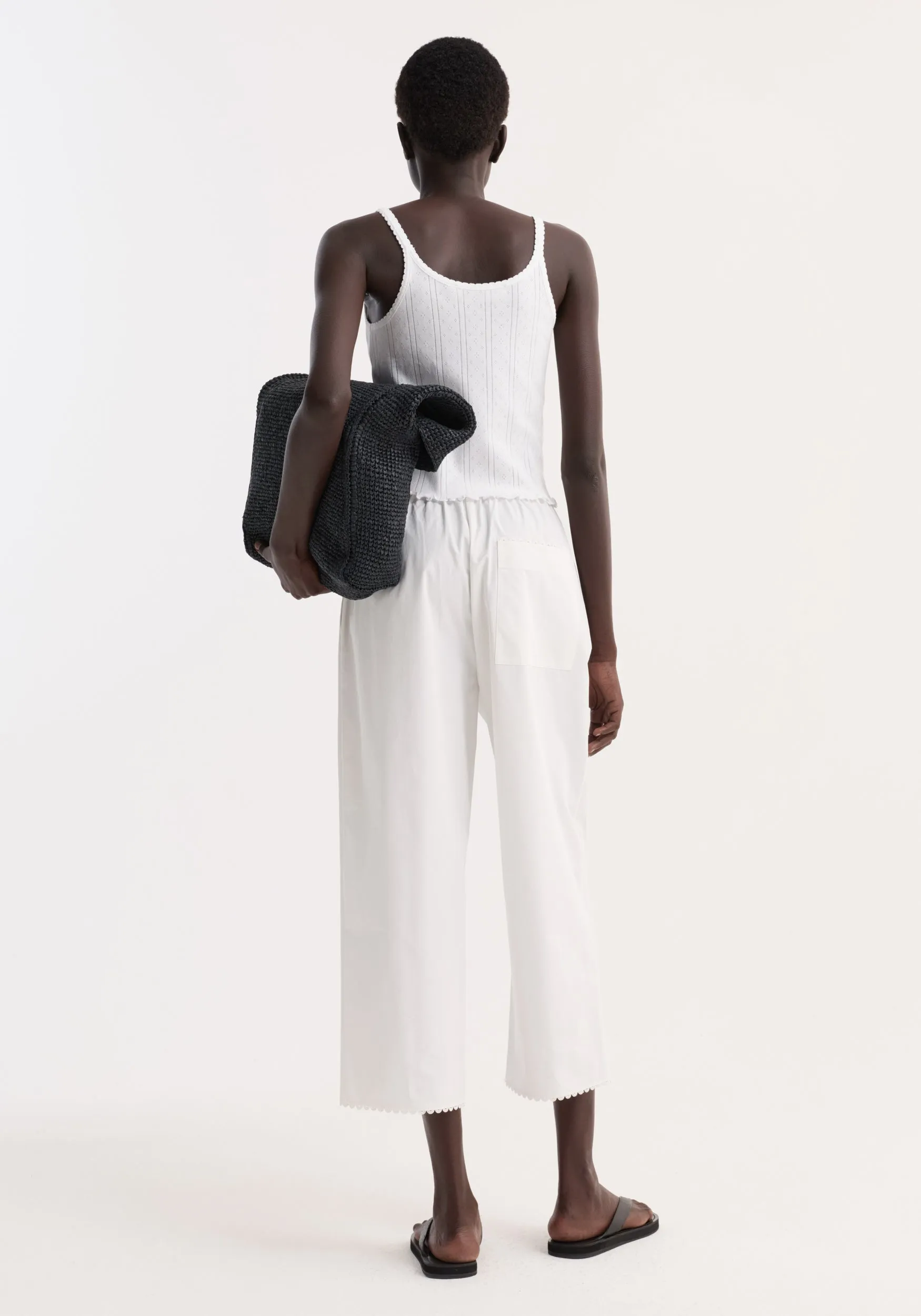 Pointelle tank | off white sold by Rohe product image thumbnail 5