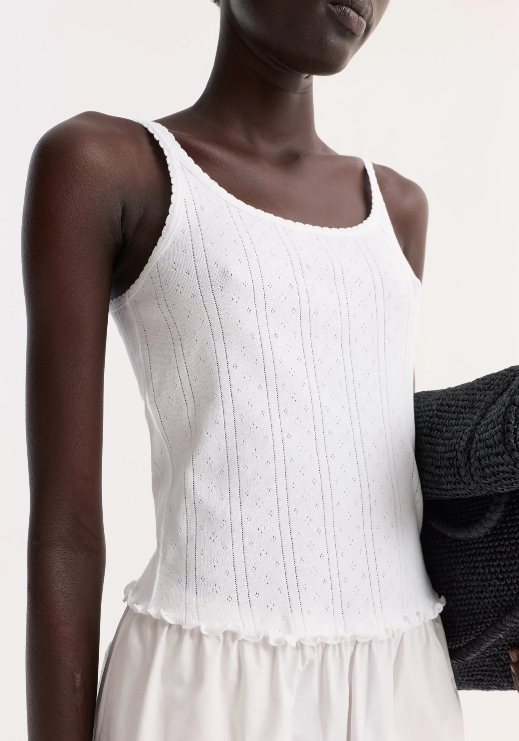 Pointelle tank | off white sold by Rohe product image thumbnail 2