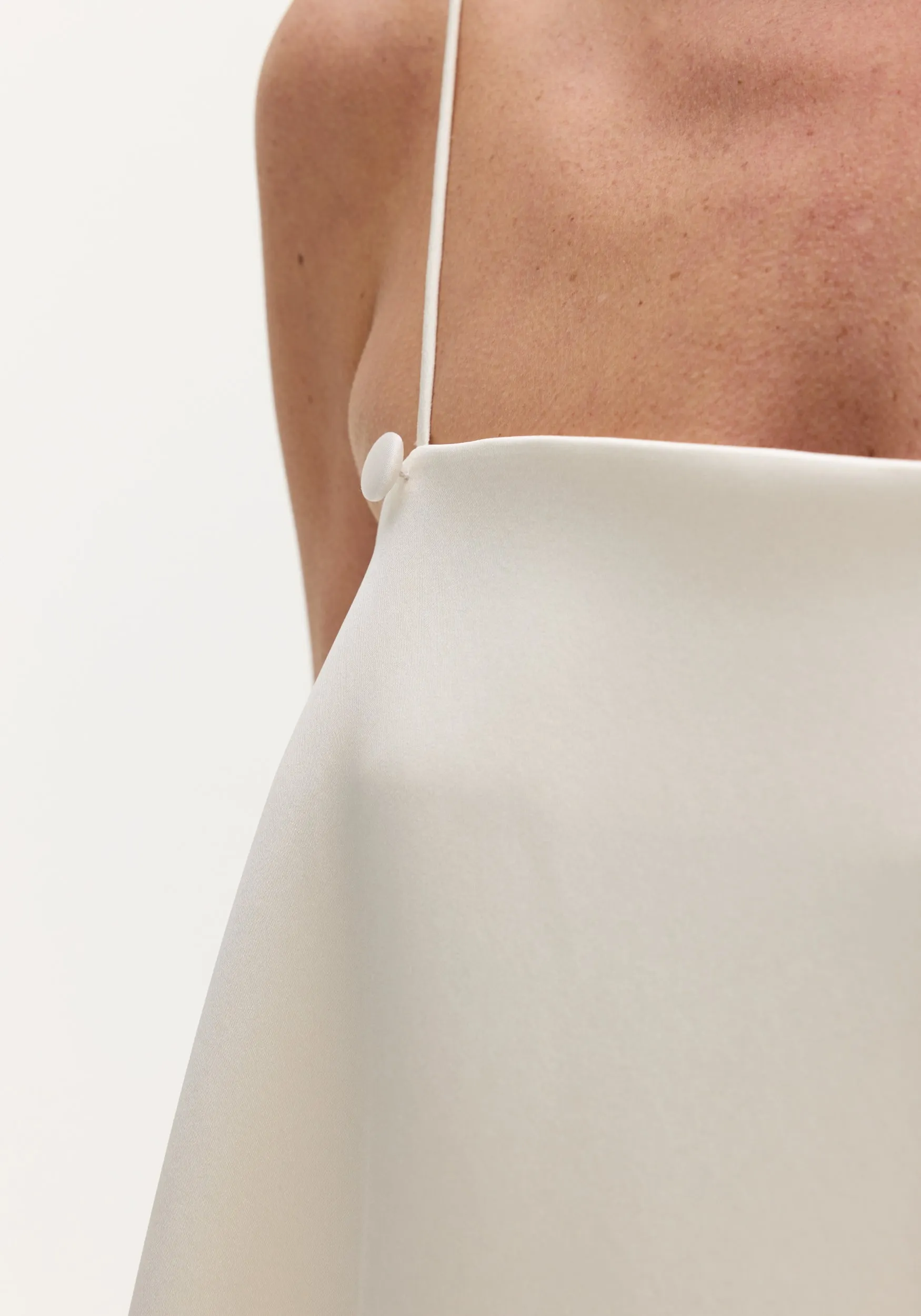 Voluminous satin dress | ivory sold by Rohe product image thumbnail 5