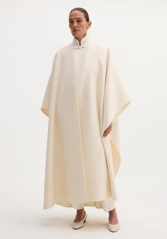 Pankou closure poncho | off white made by Rohe