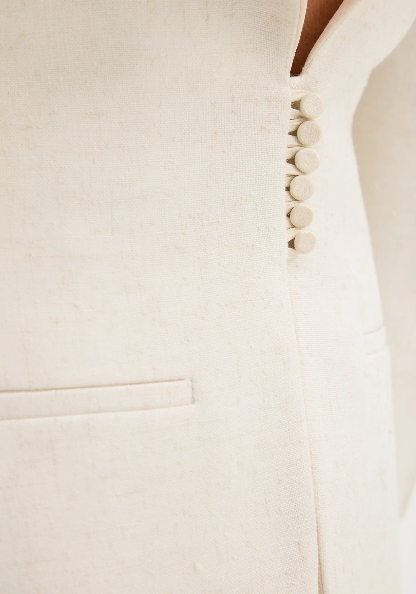 Reversed blazer | winter white sold by Rohe product image thumbnail 5