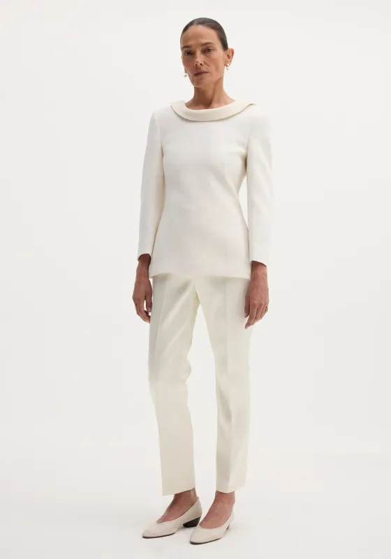Reversed blazer | winter white made by Rohe