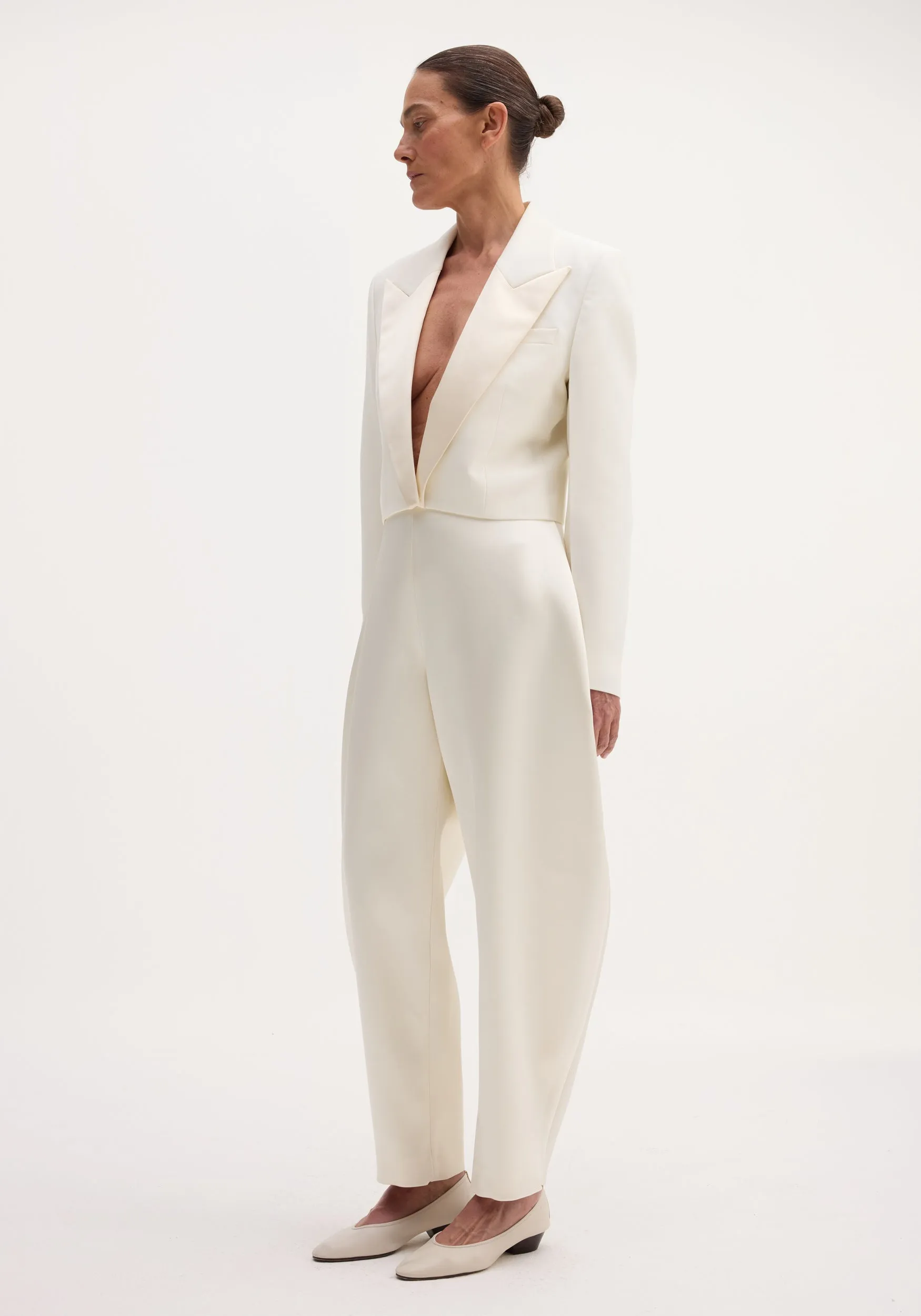 Cropped blazer | off white sold by Rohe product image thumbnail 2