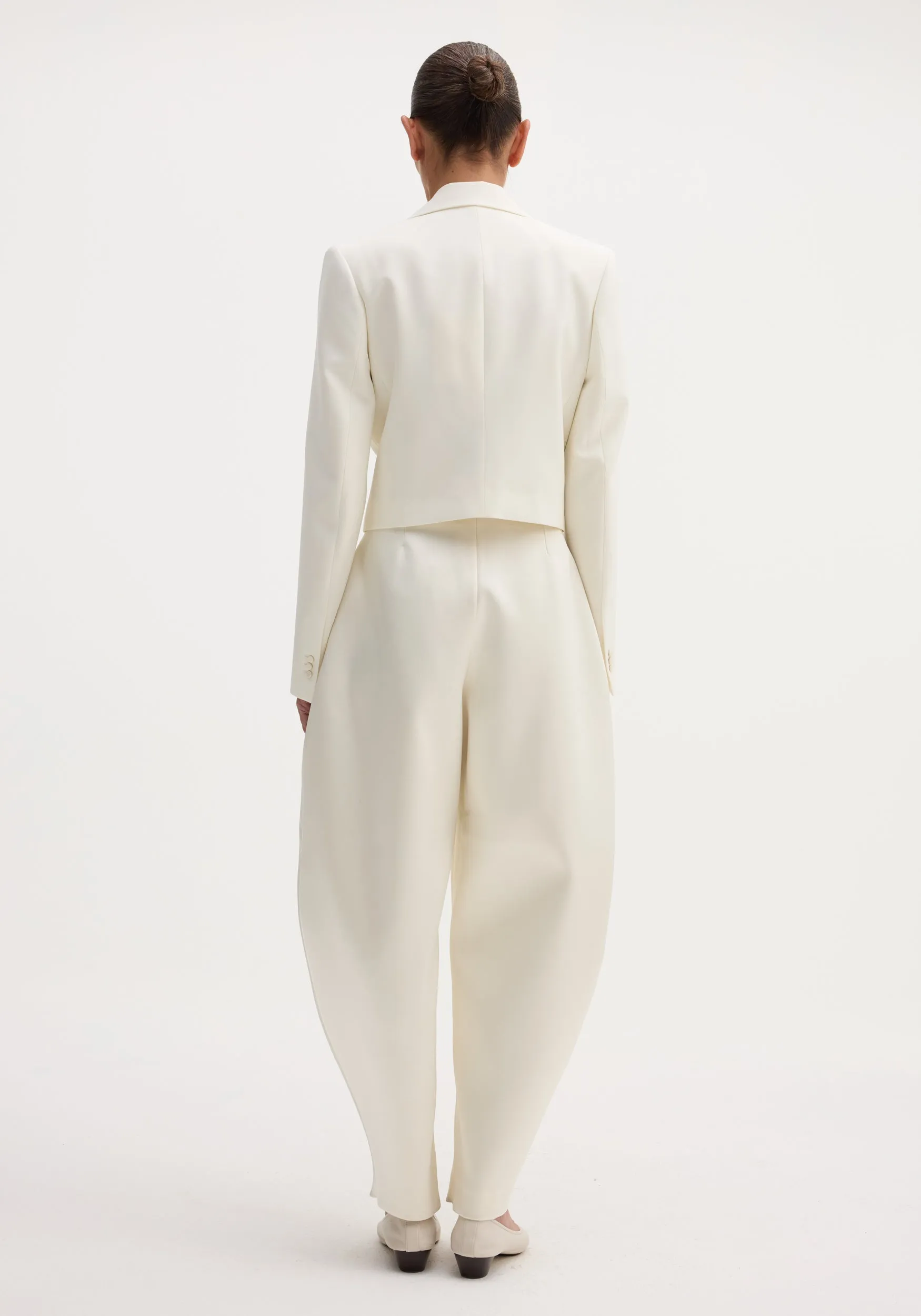Cropped blazer | off white sold by Rohe product image thumbnail 4