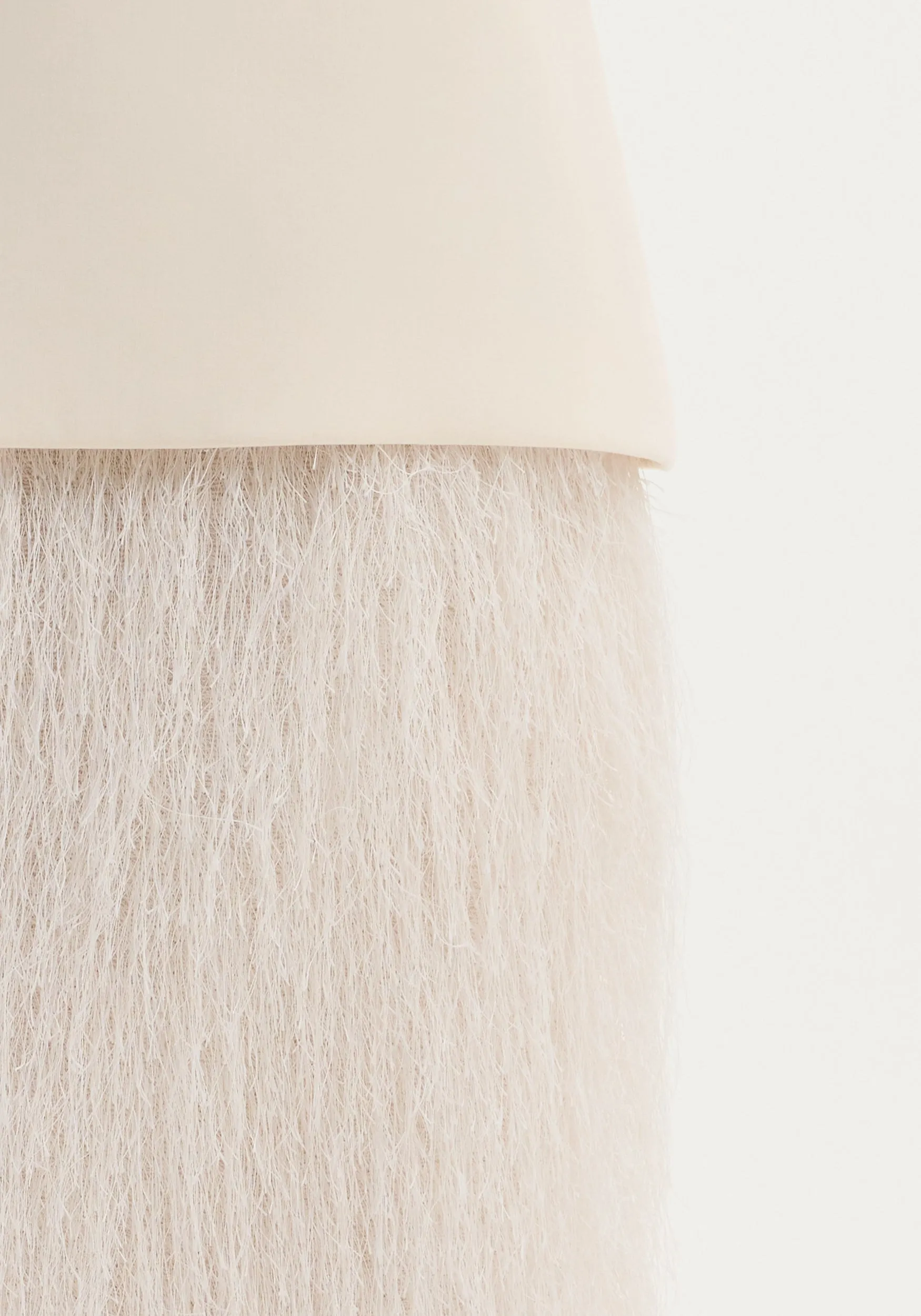 Fringe skirt | ivory sold by Rohe product image thumbnail 3