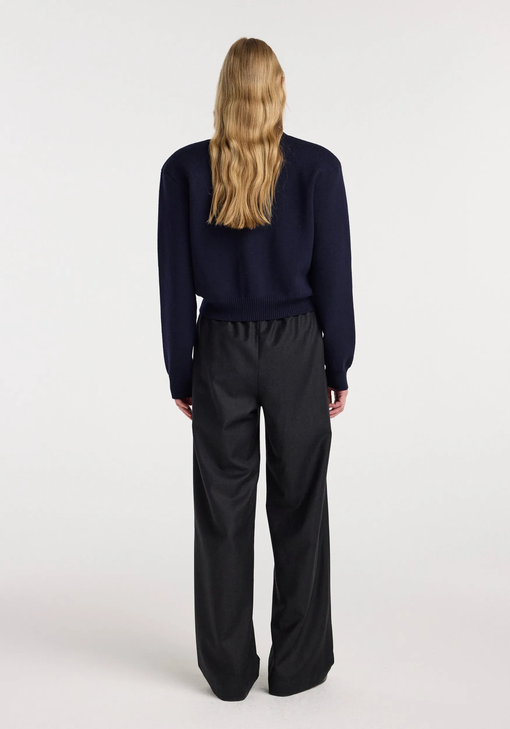 Relaxed fit trousers | anthracite melange sold by Rohe product image thumbnail 3