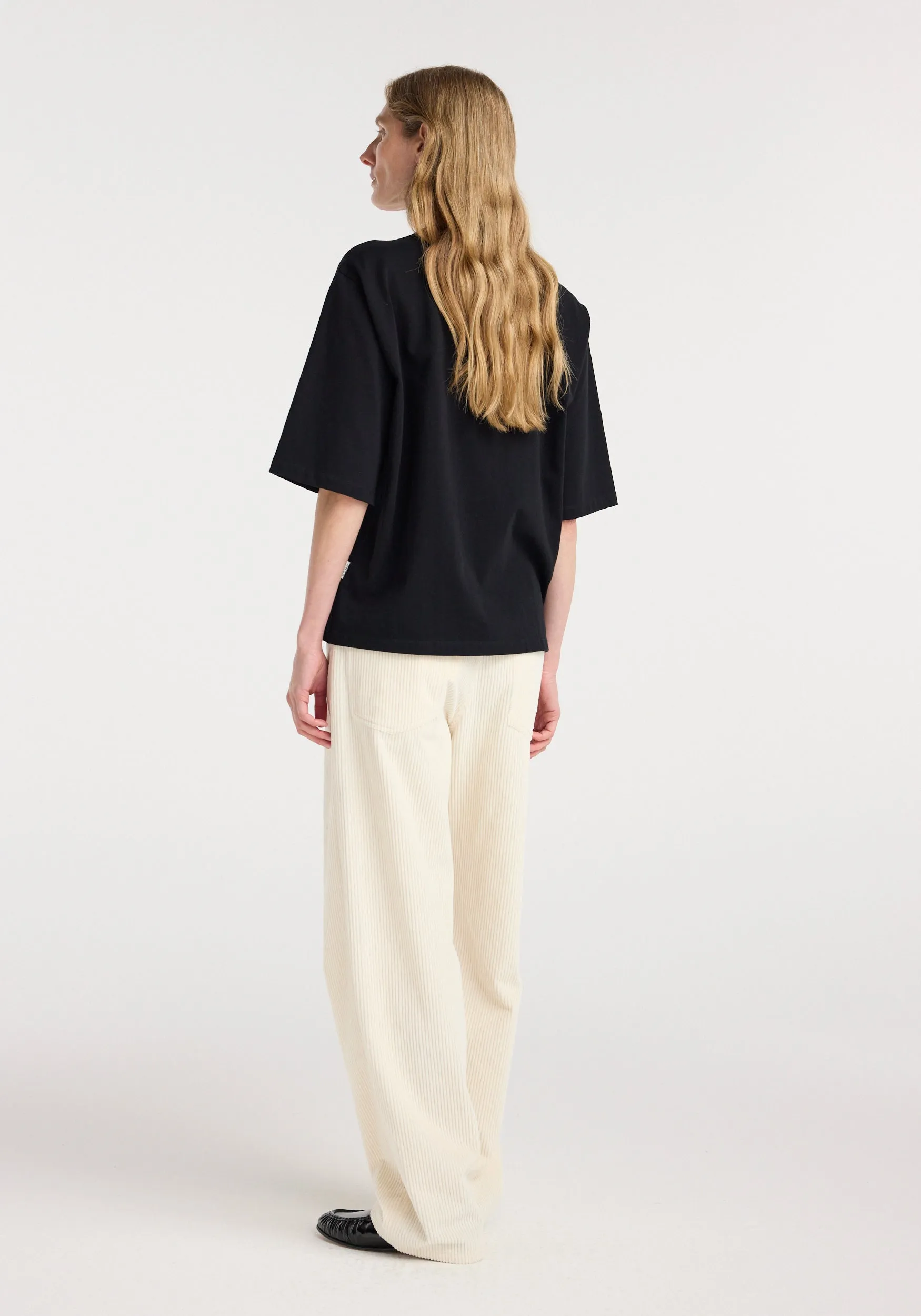 Oversized cotton t-shirt | black sold by Rohe product image thumbnail 2