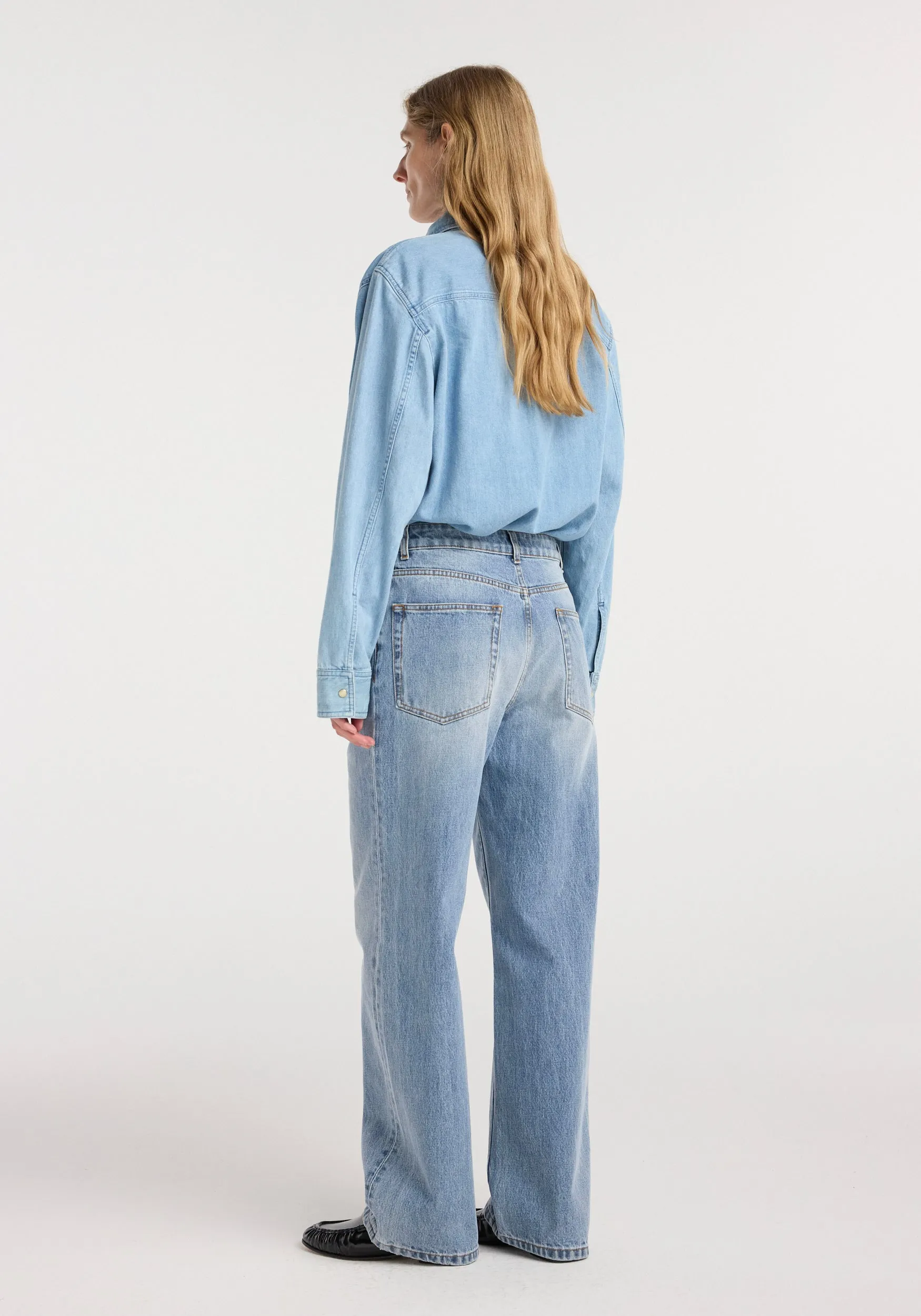 Bruun - Signature baggy denim | classic blue sold by Rohe product image thumbnail 4