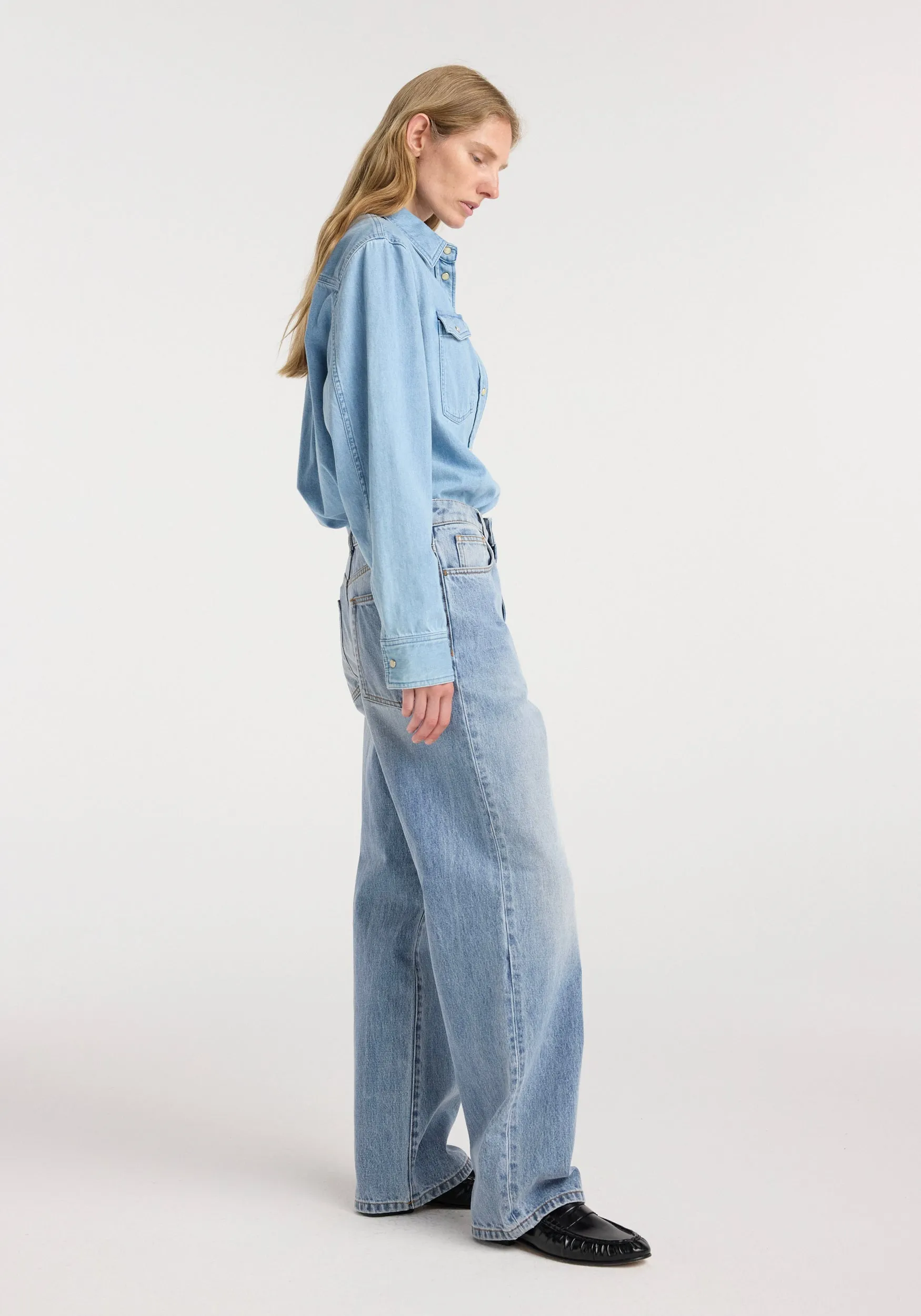 Bruun - Signature baggy denim | classic blue sold by Rohe product image thumbnail 3