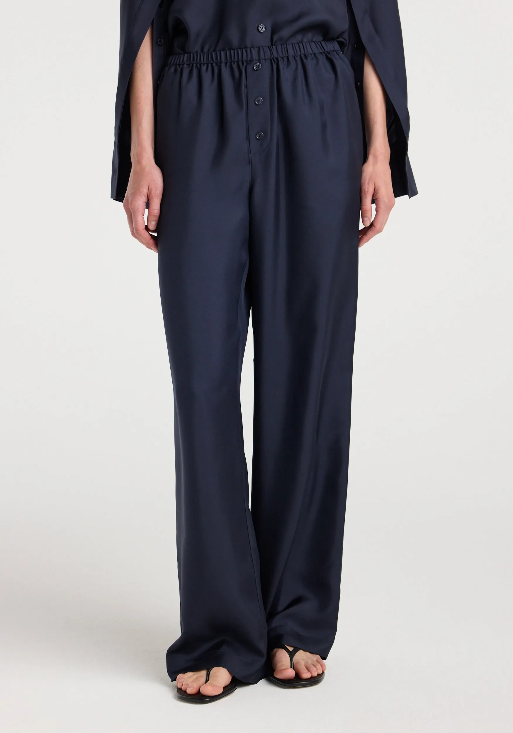 Silk relaxed trousers | night sold by Rohe product image thumbnail 3