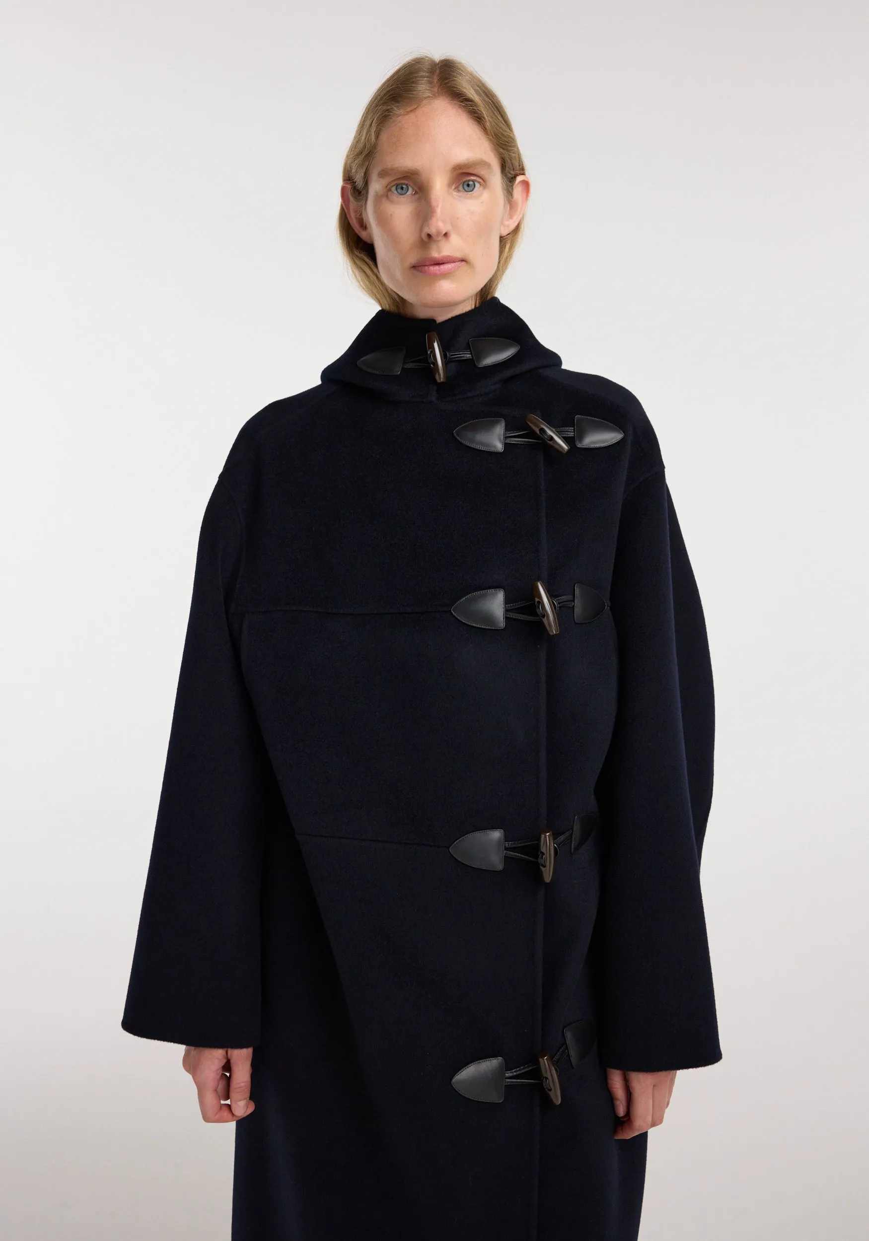 Double-faced wool duffel coat | navy sold by Rohe product image thumbnail 4