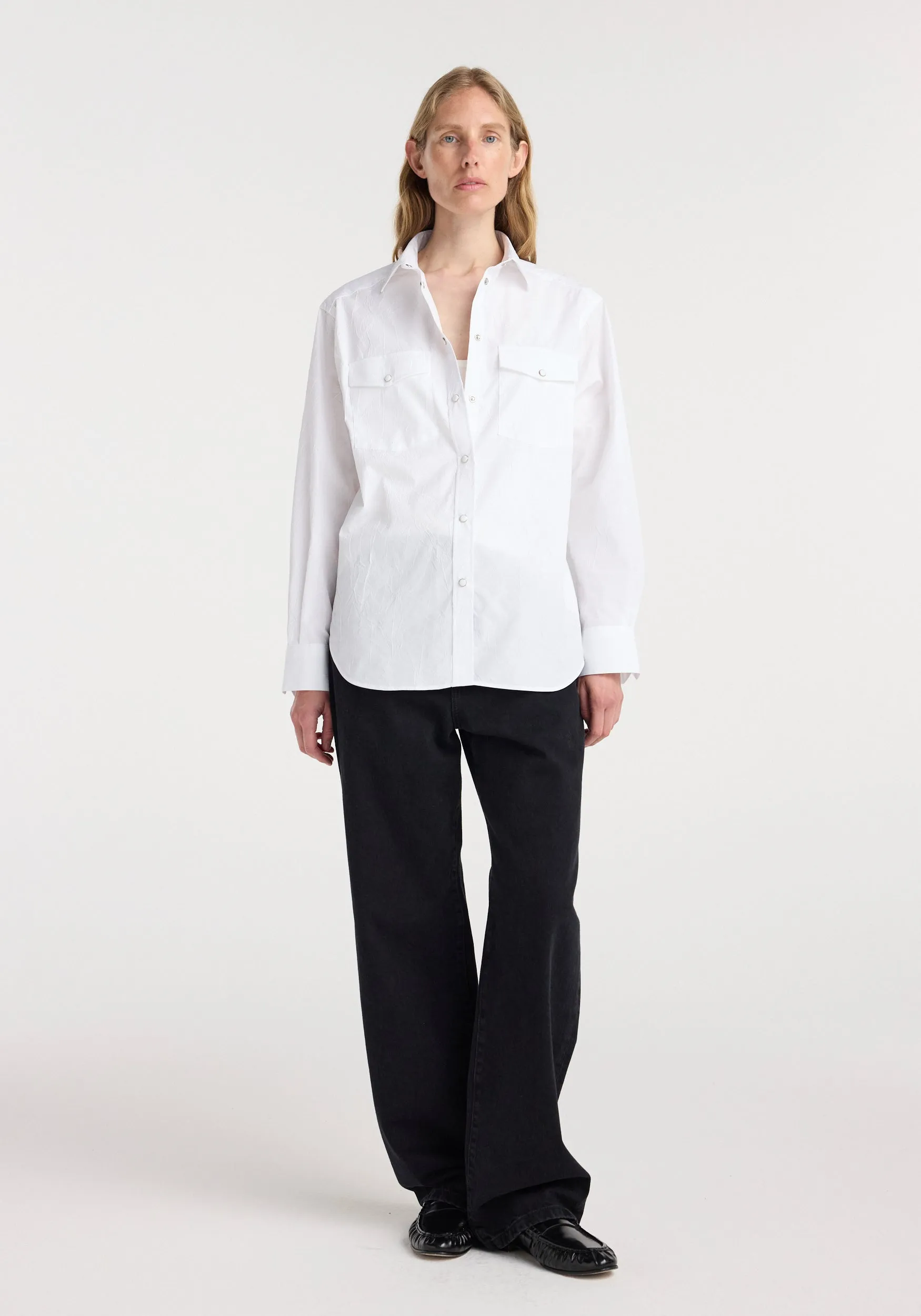 Western shirt | optic white sold by Rohe