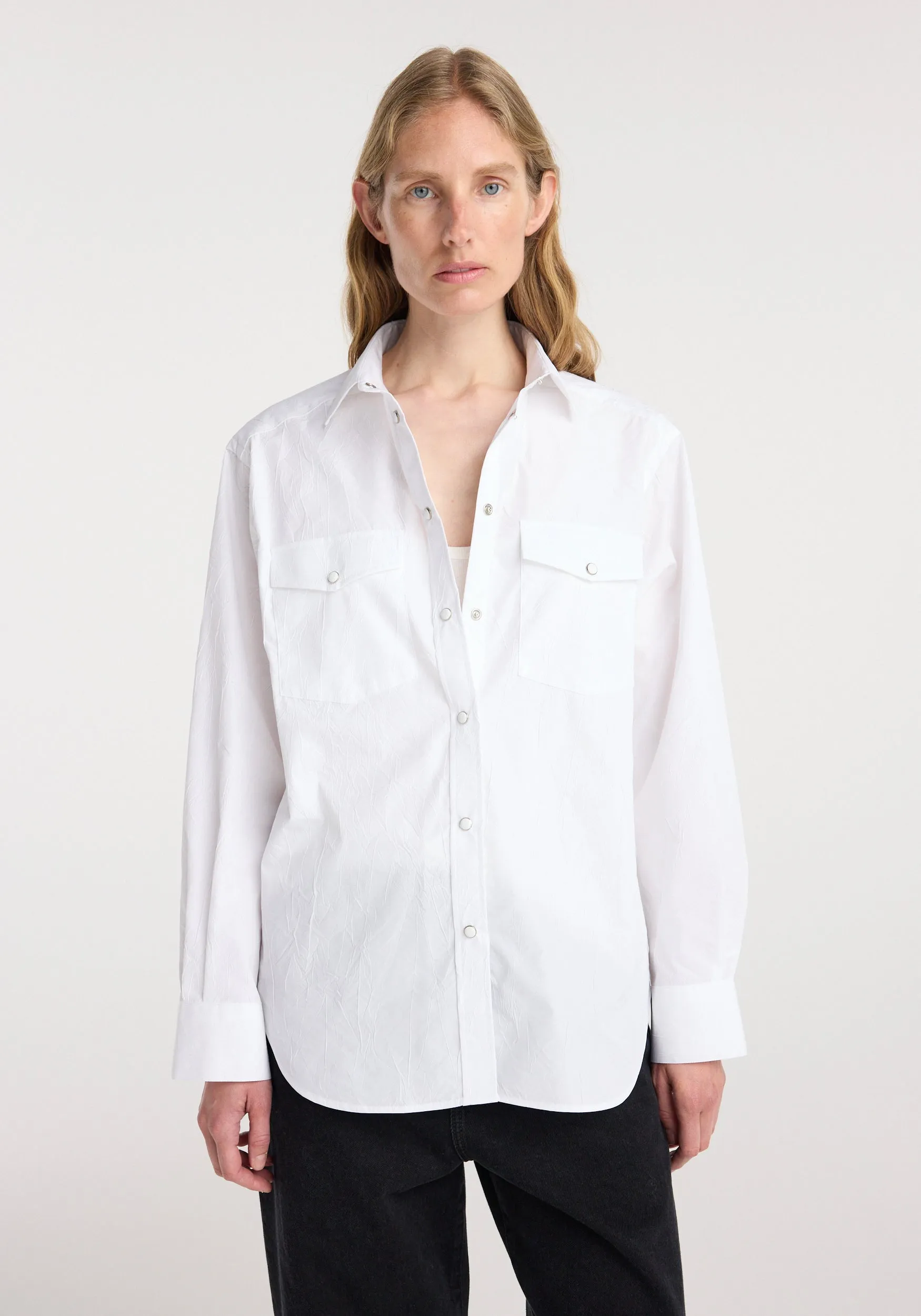 Western shirt | optic white sold by Rohe product image thumbnail 5