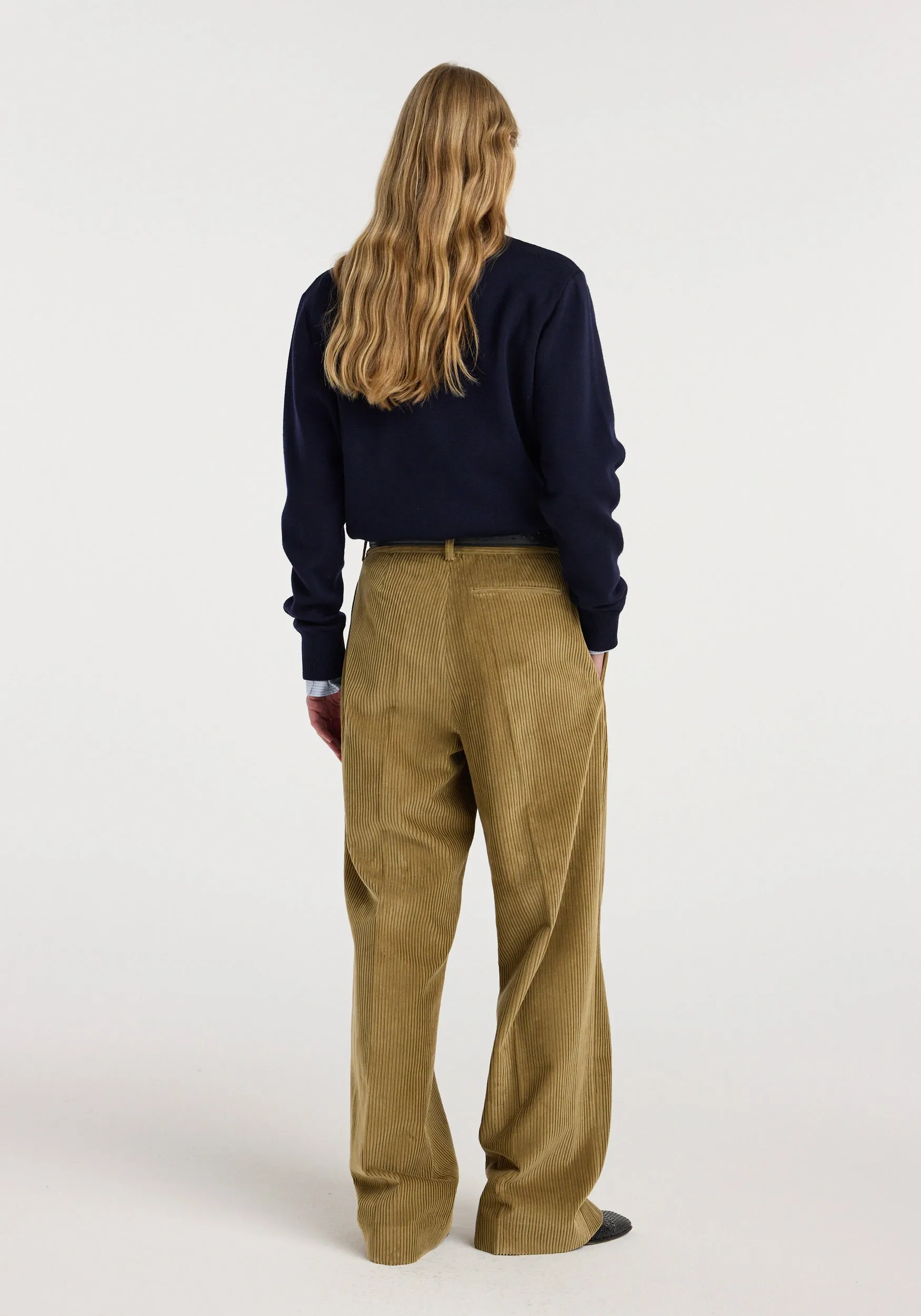 Ted - Lower waist corduroy trousers | beige sold by Rohe product image thumbnail 4