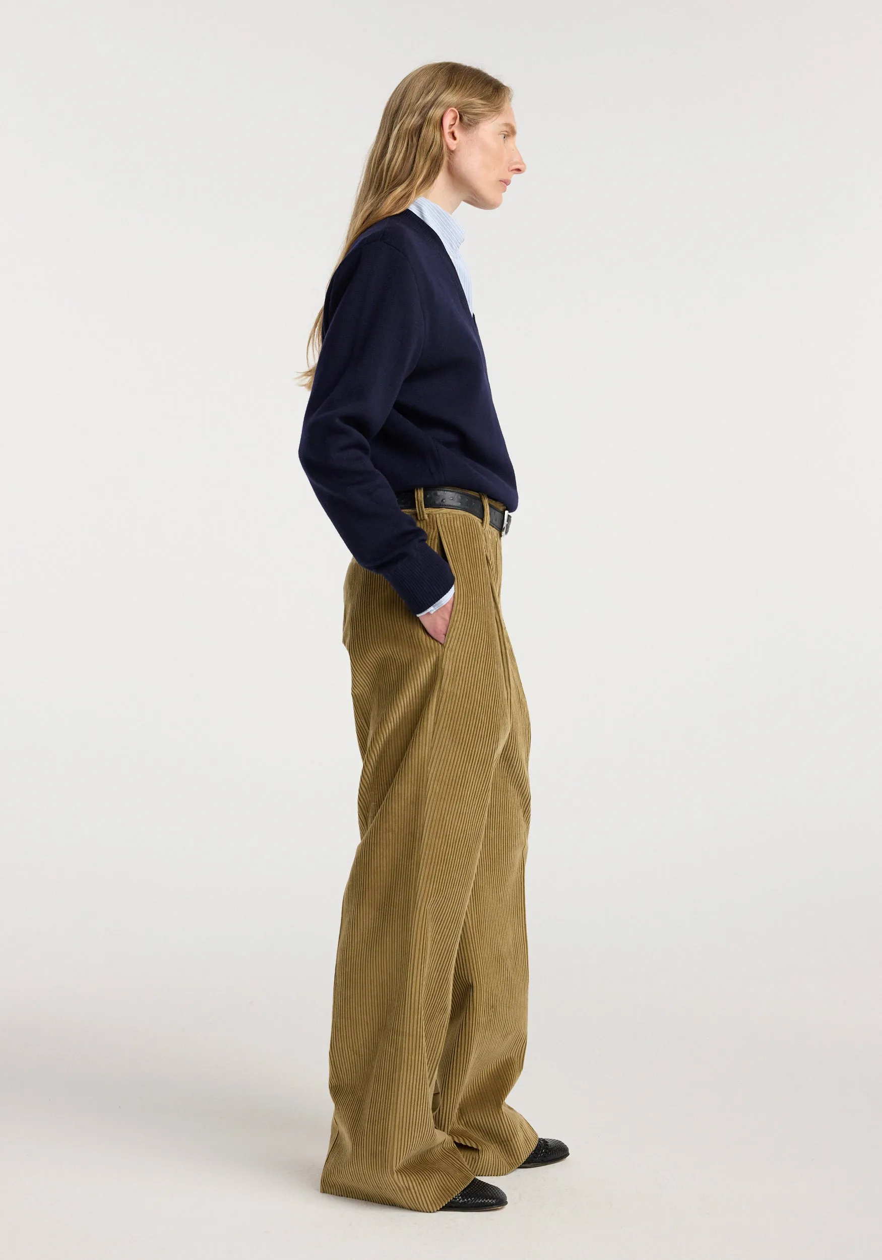 Ted - Lower waist corduroy trousers | beige sold by Rohe product image thumbnail 2