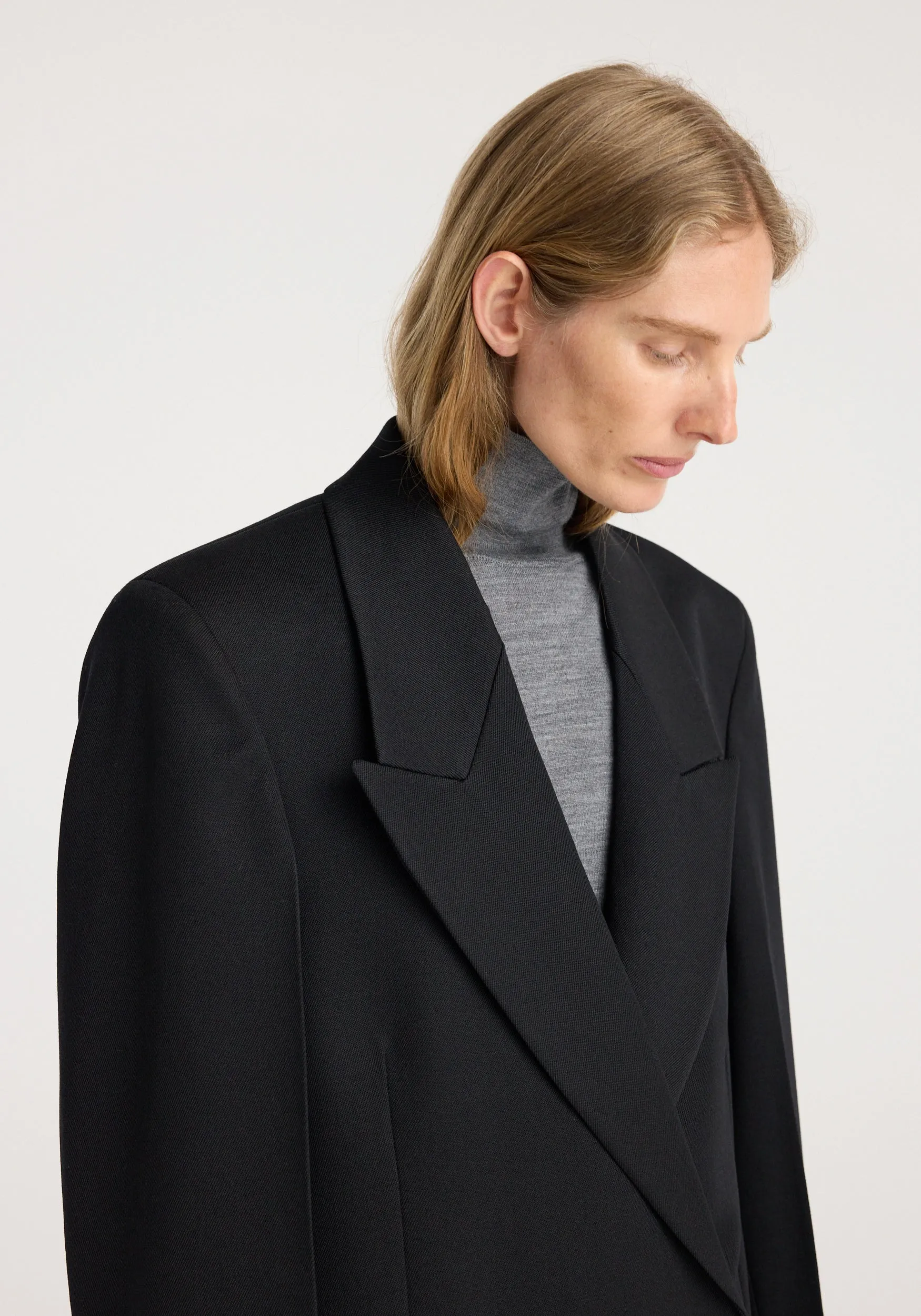 Double breasted tailored coat | black sold by Rohe product image thumbnail 5