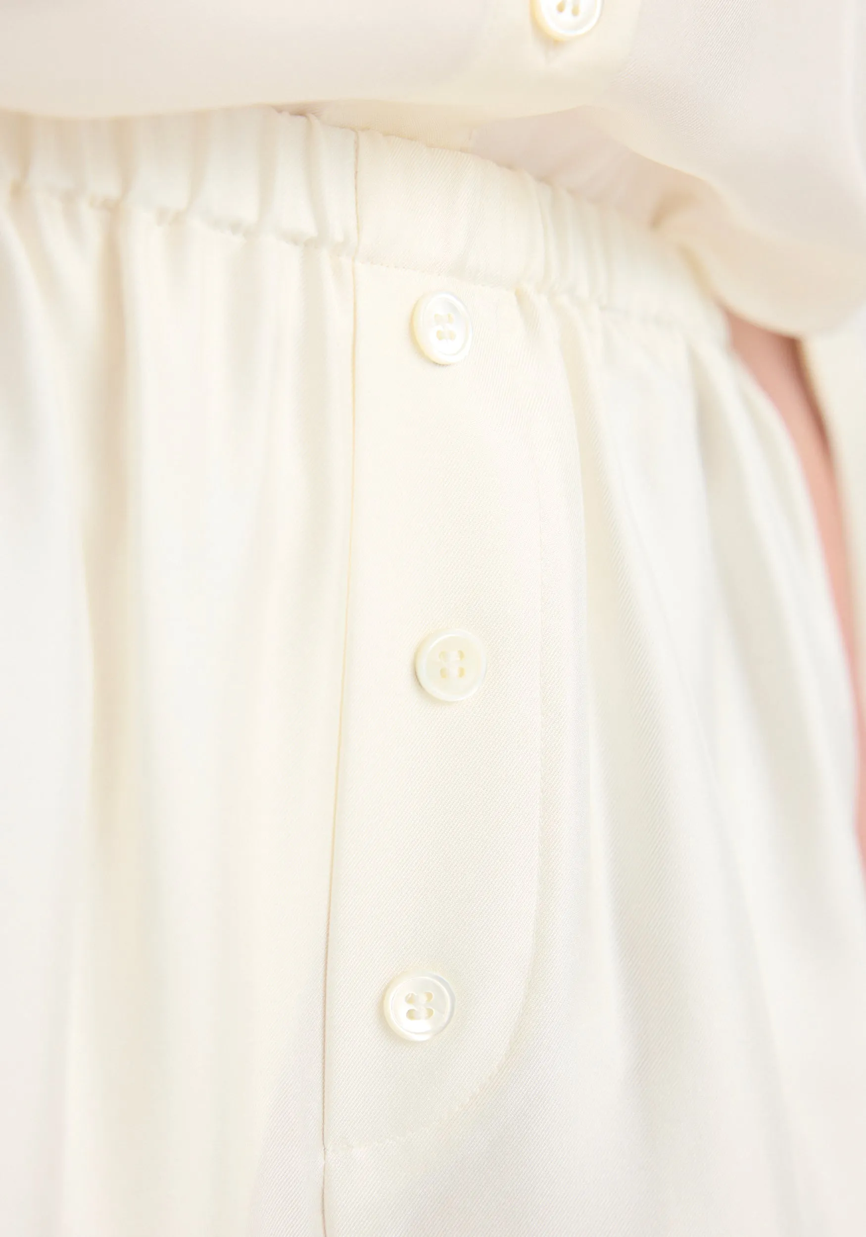 Silk relaxed trousers | cream sold by Rohe product image thumbnail 3