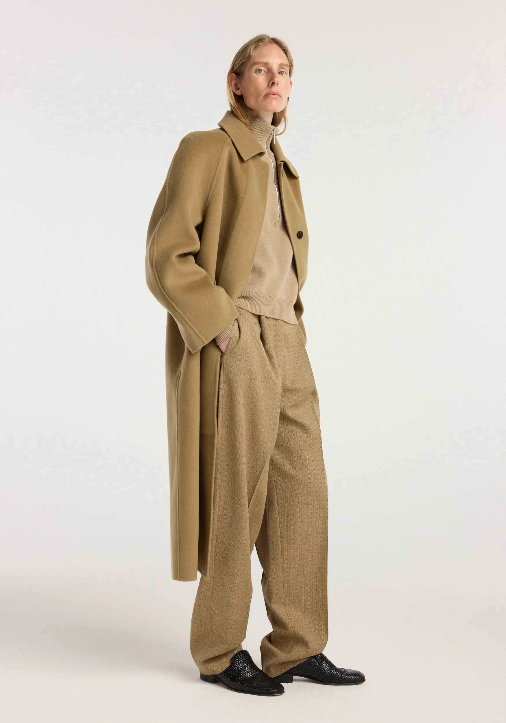 Double-faced wool padded coat | camel sold by Rohe product image thumbnail 2