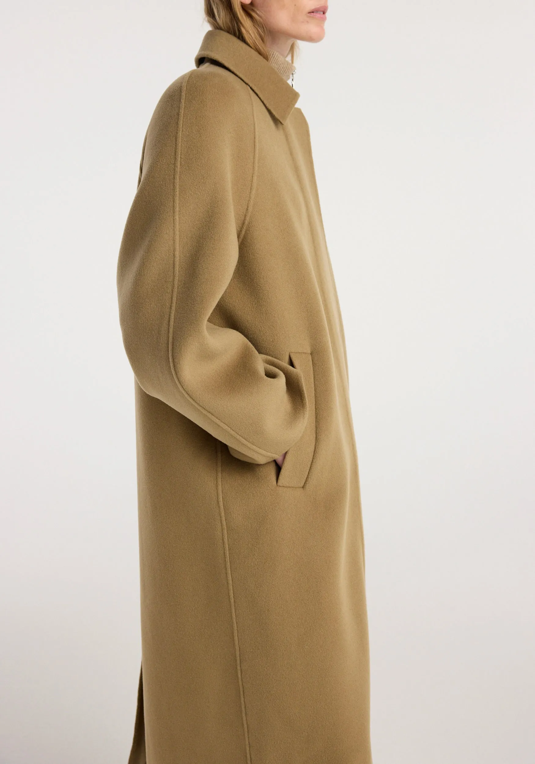 Double-faced wool padded coat | camel sold by Rohe product image thumbnail 4