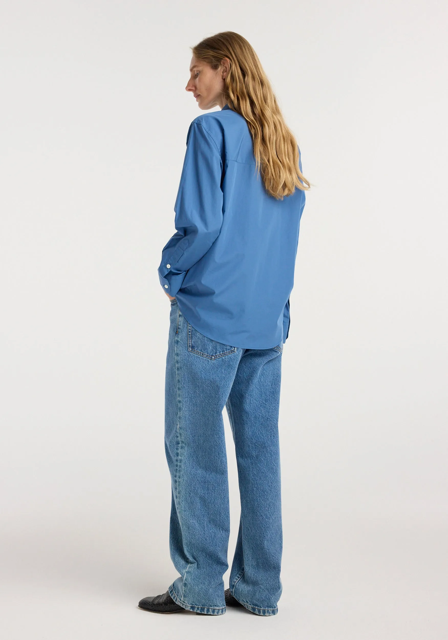 Classic fit shirt | pacific blue sold by Rohe product image thumbnail 5