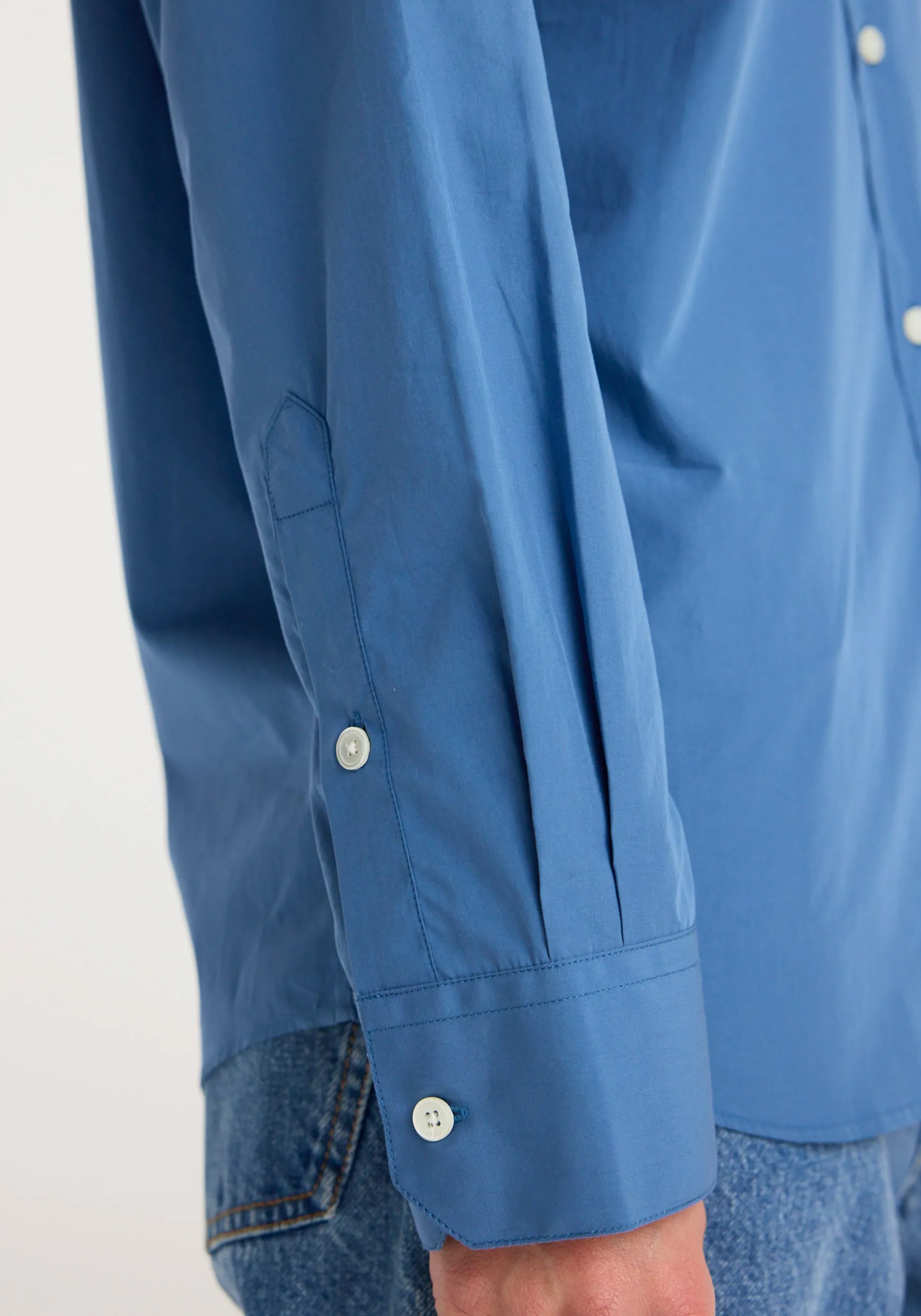 Classic fit shirt | pacific blue sold by Rohe product image thumbnail 4