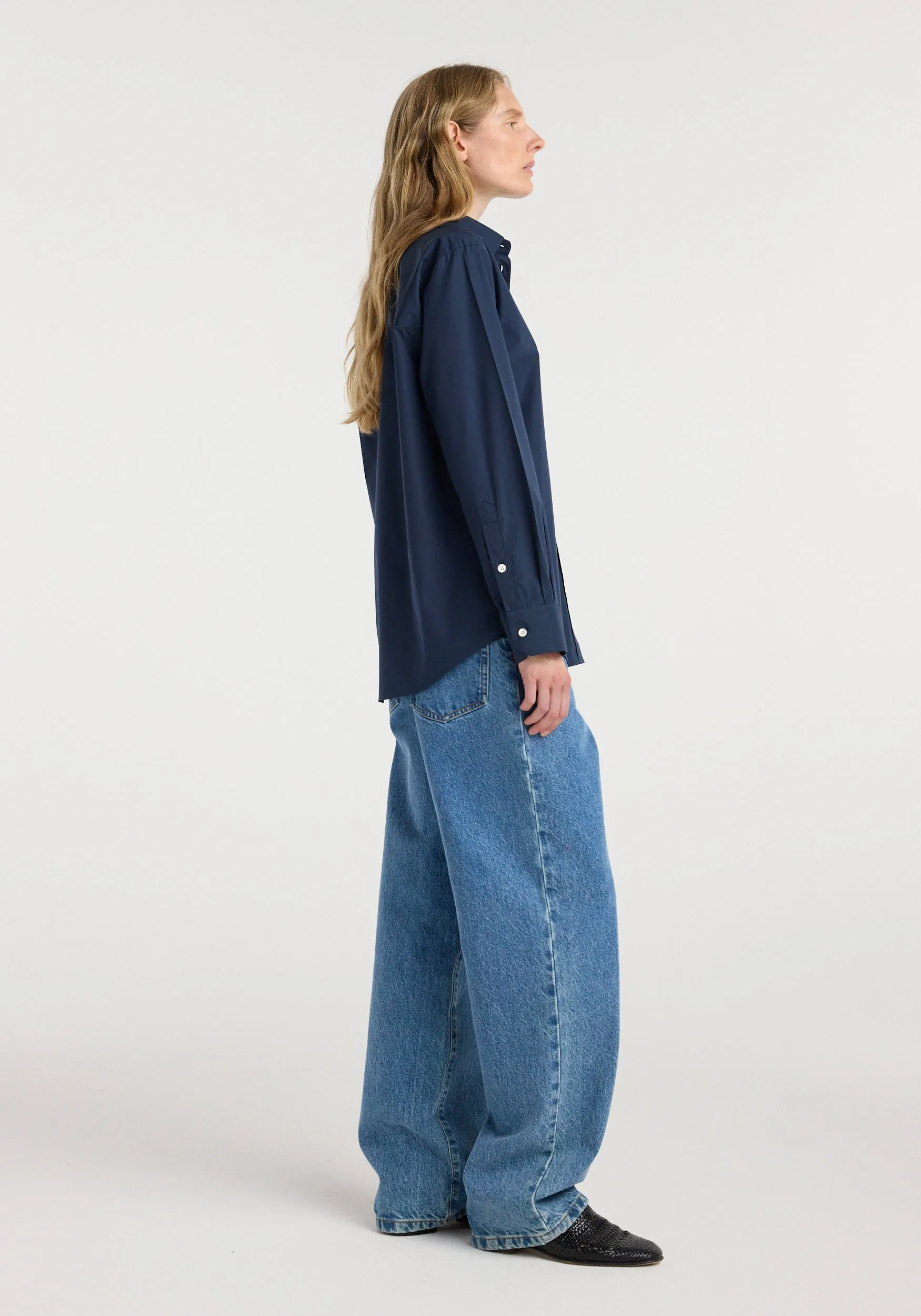 Classic fit shirt | navy sold by Rohe product image thumbnail 2