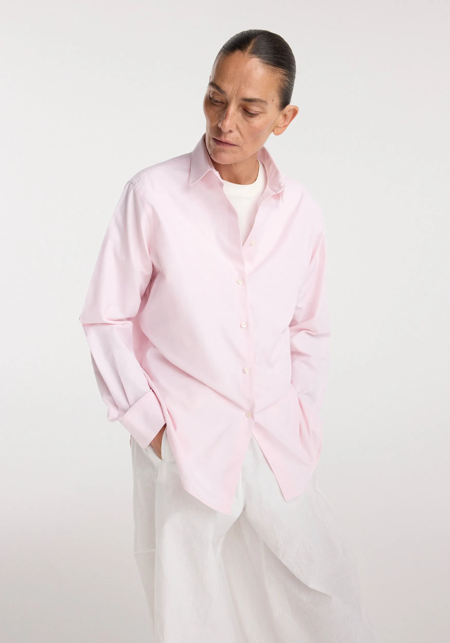Classic fit shirt | oxford pink sold by Rohe product image thumbnail 4