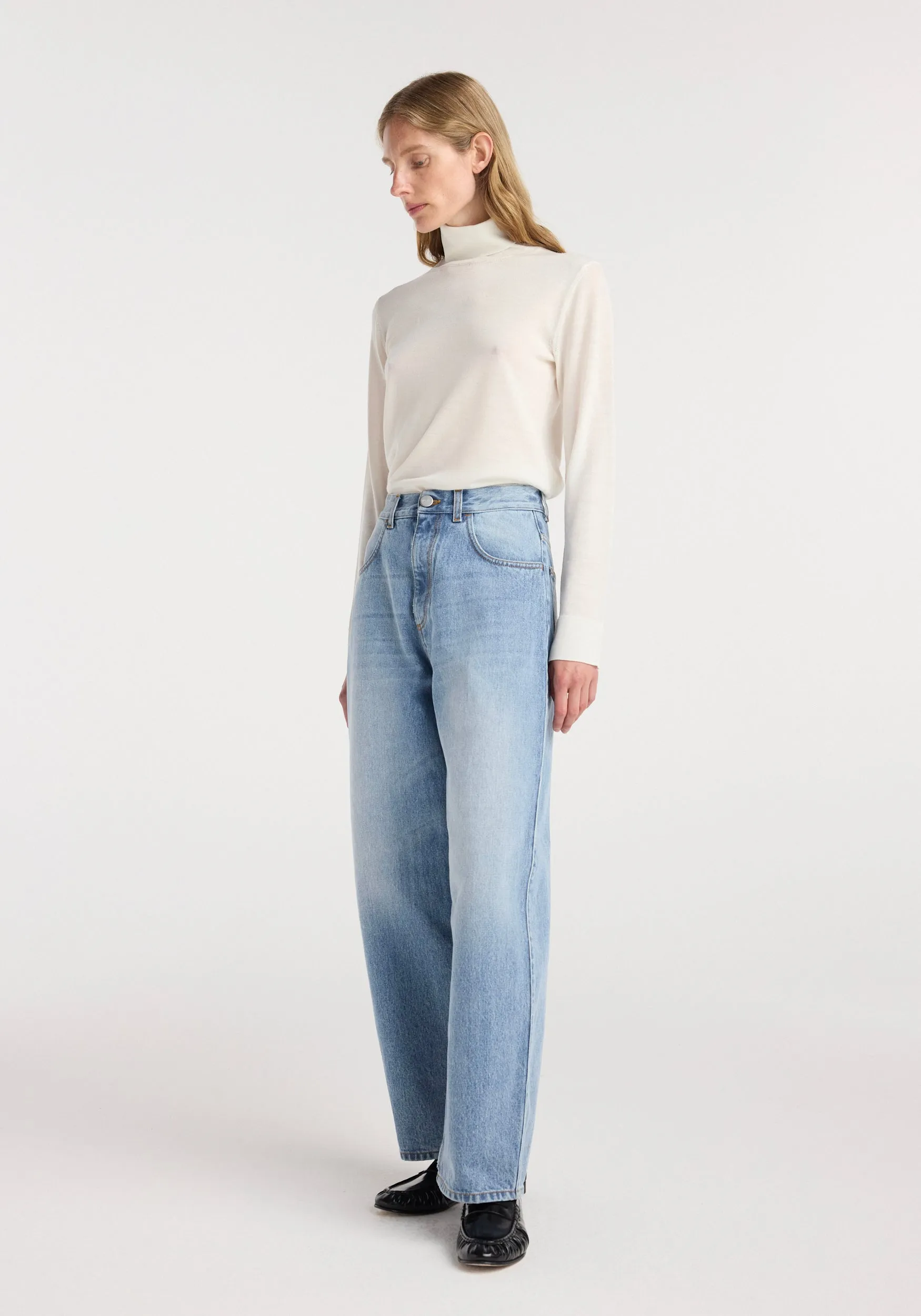 Berber - Barrel leg denim | classic blue sold by Rohe product image thumbnail 3