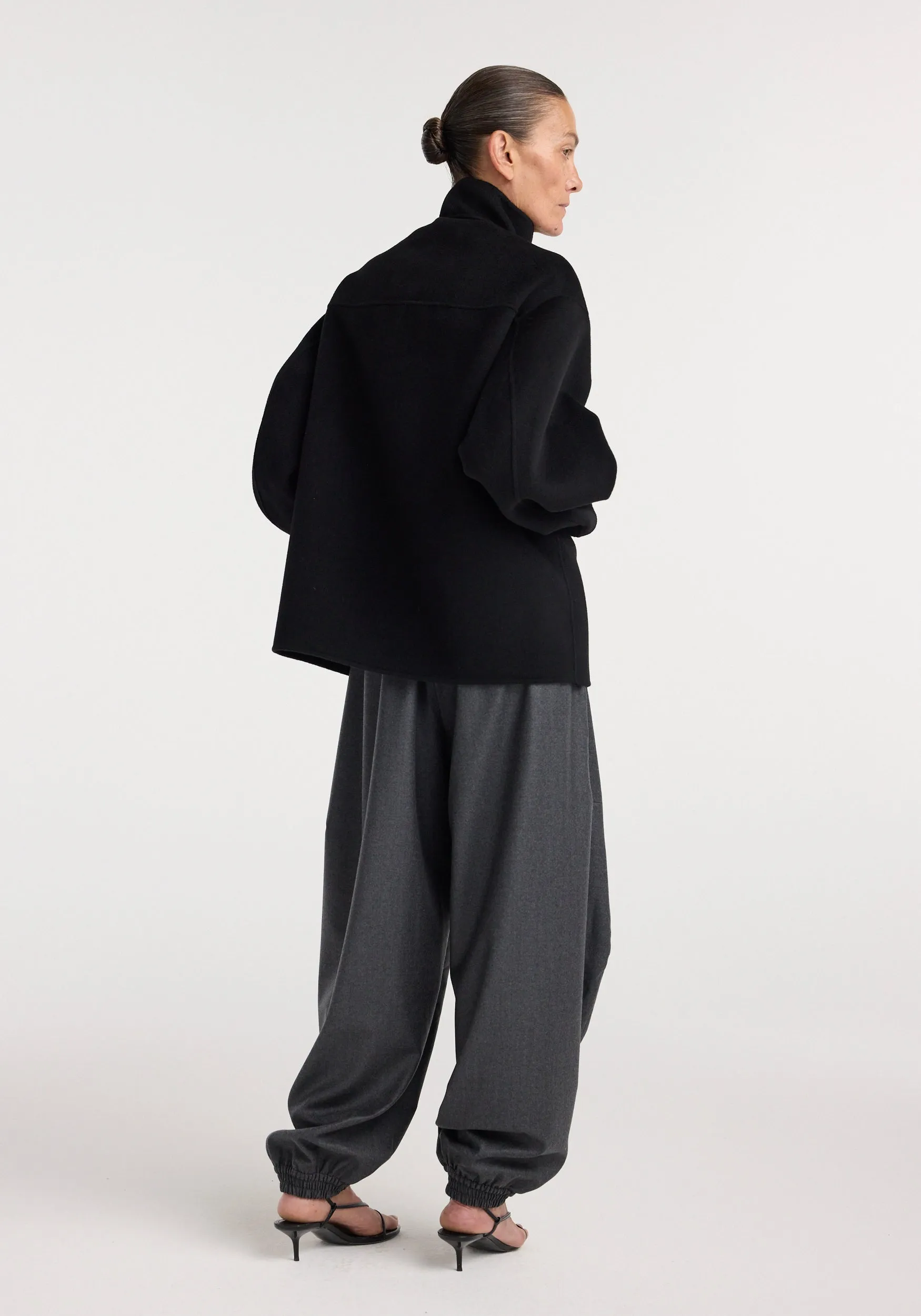 Double-faced wool jacket | black sold by Rohe product image thumbnail 5