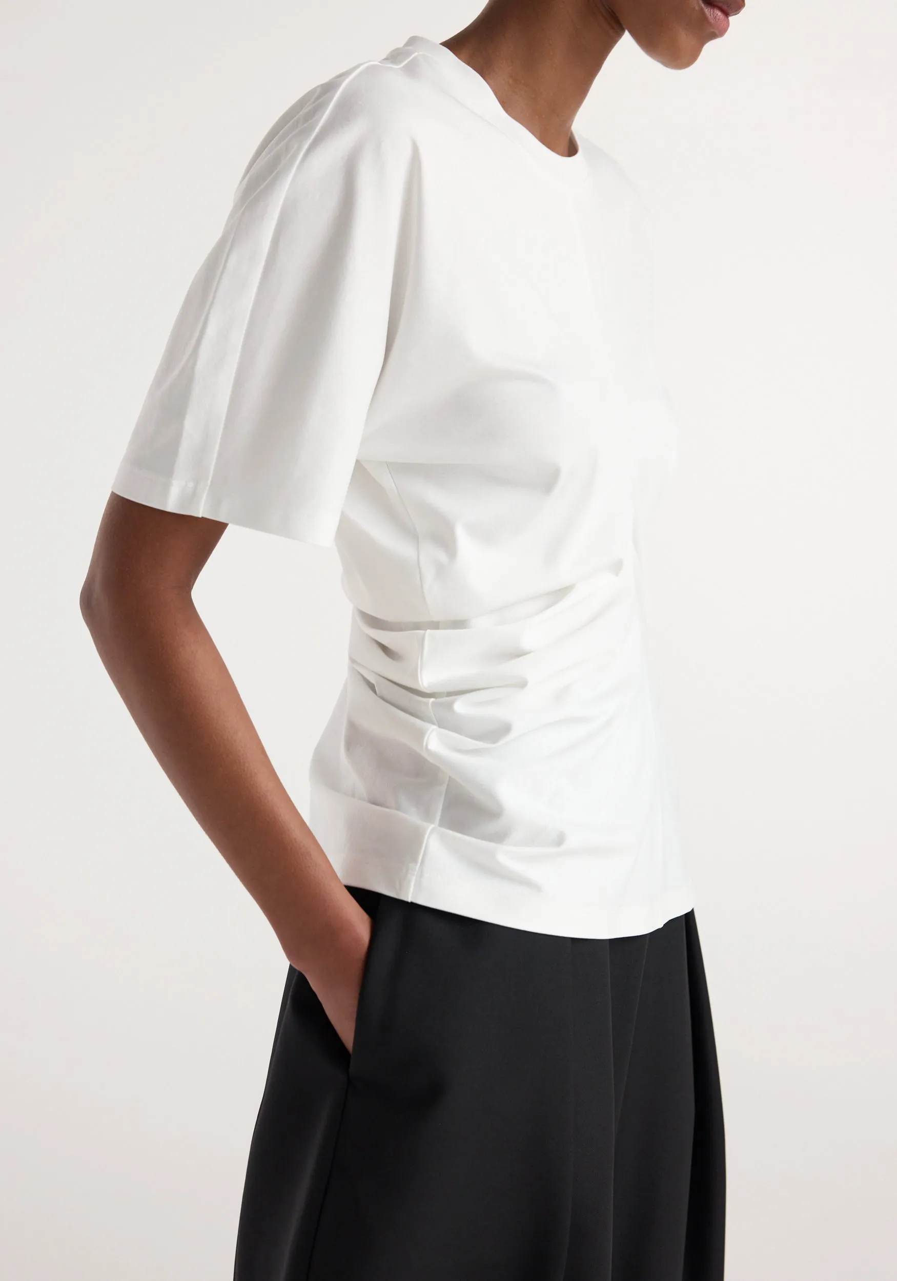 Draped t-shirt | off white sold by Rohe product image thumbnail 3