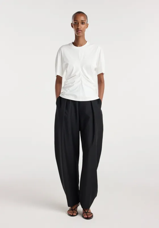 Draped t-shirt | off white made by Rohe